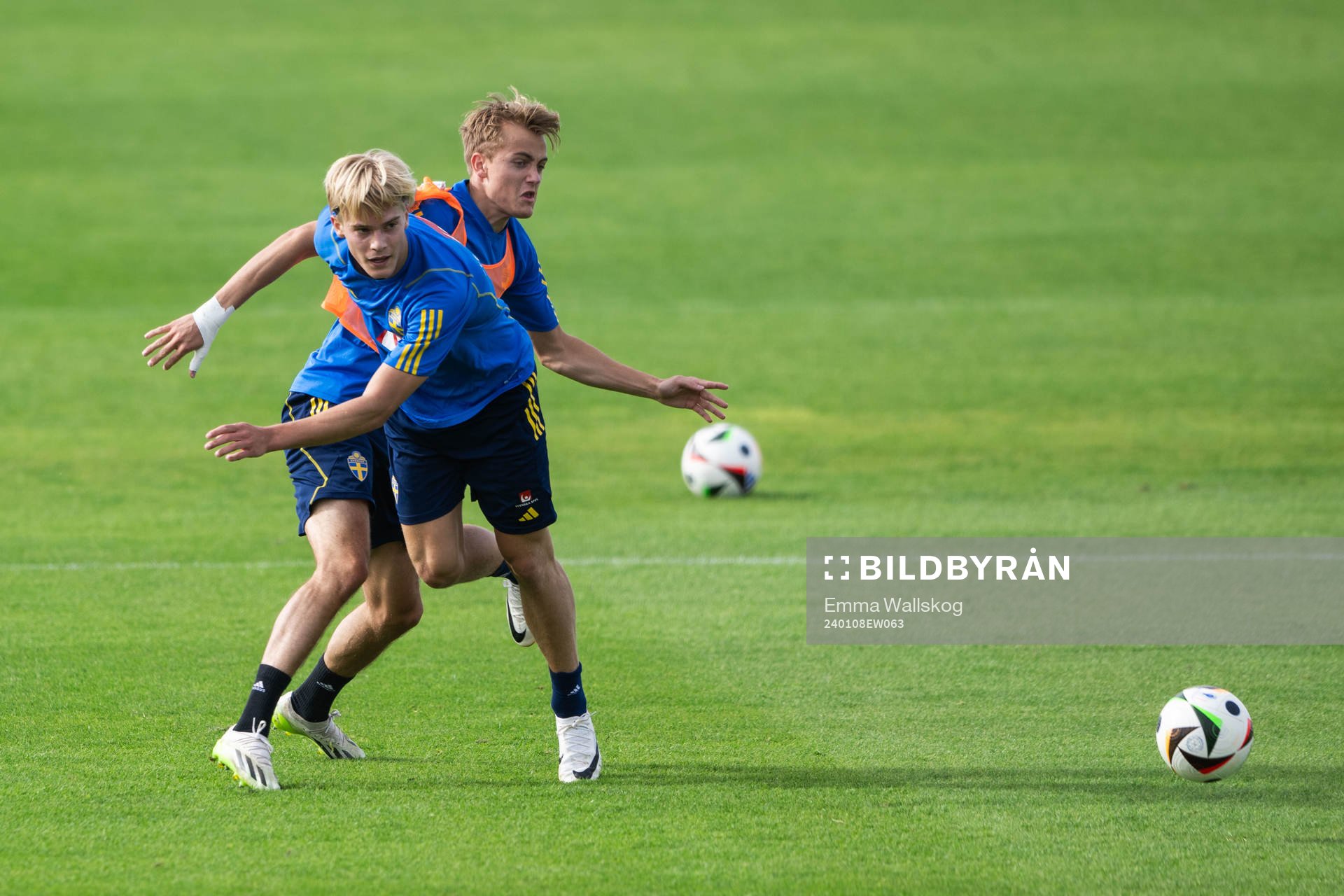 Oskar Fallenius and Lucas Bergvall of the Swedish men's