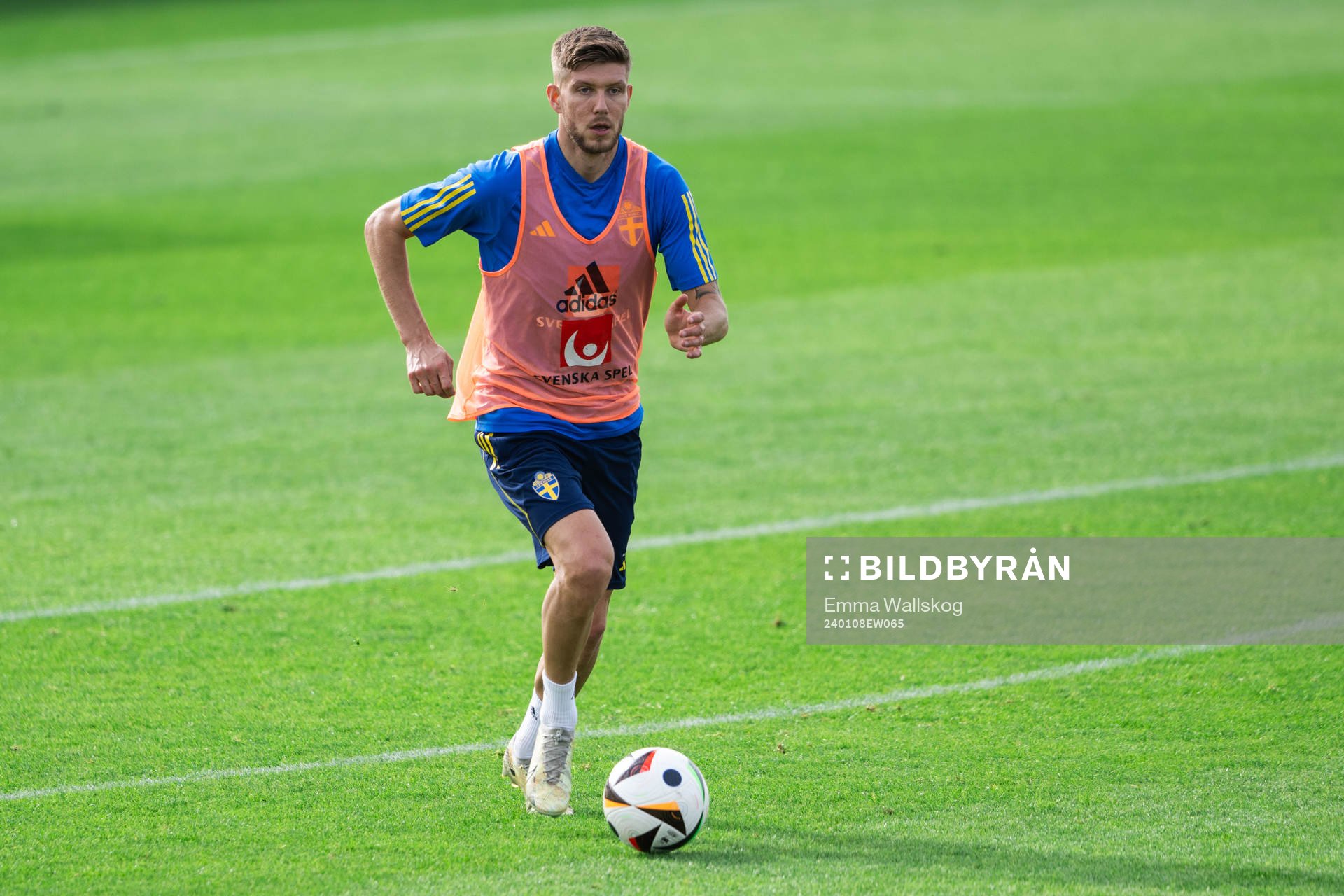 Anton Salétros of the Swedish men's football national team