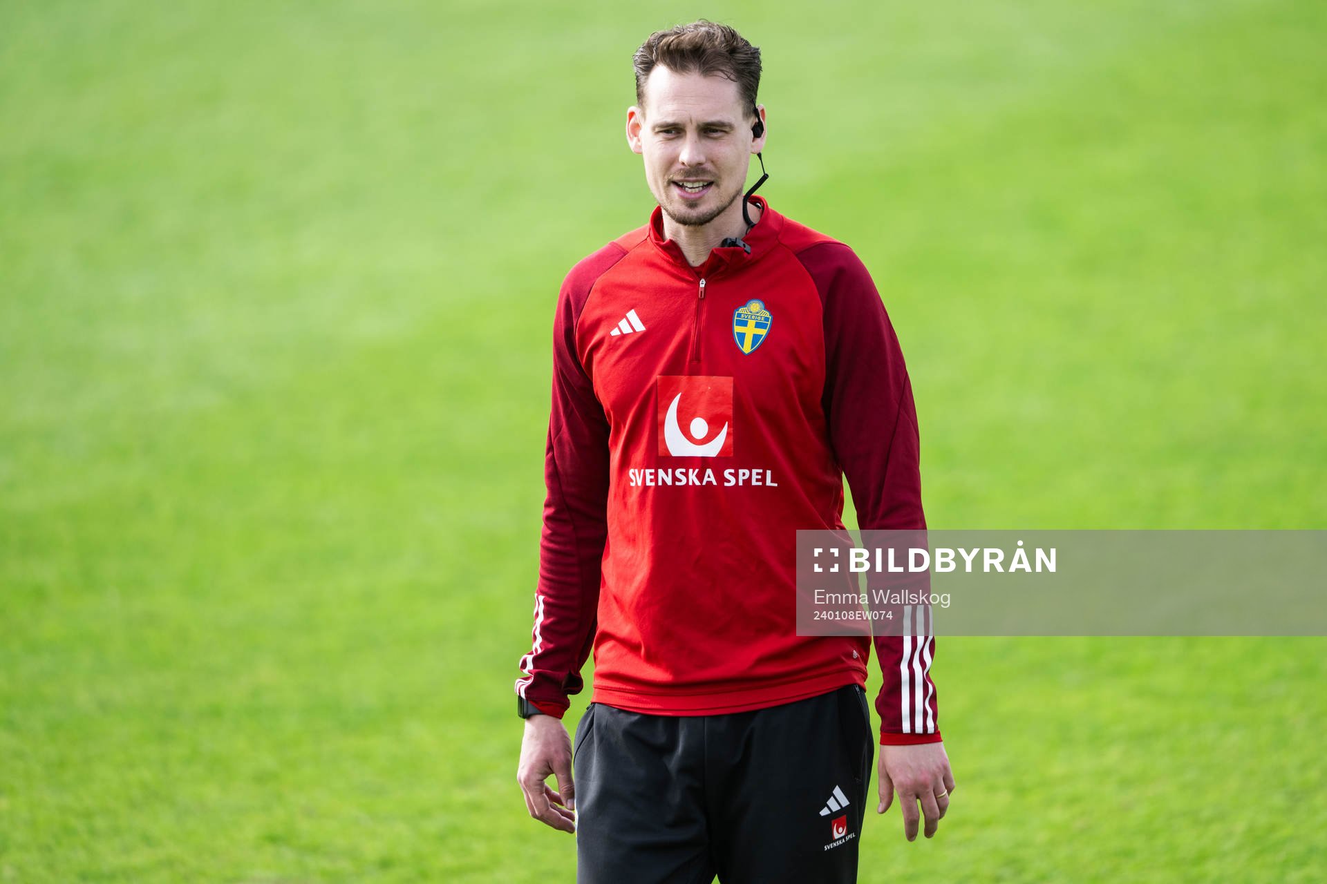 Interim coach Daniel Bäckström of the Swedish men's