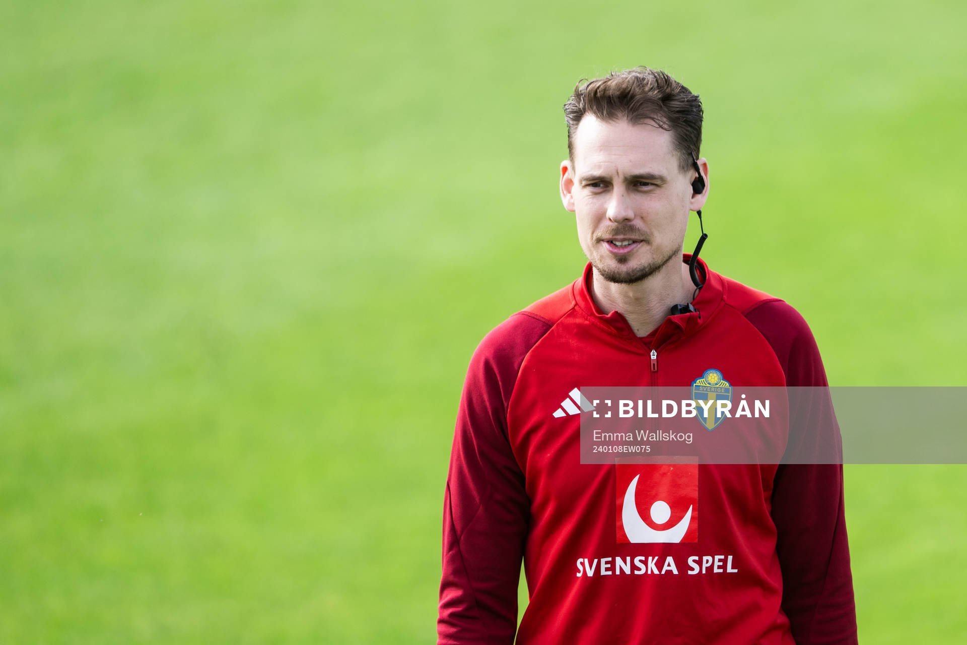 Interim coach Daniel Bäckström of the Swedish men's