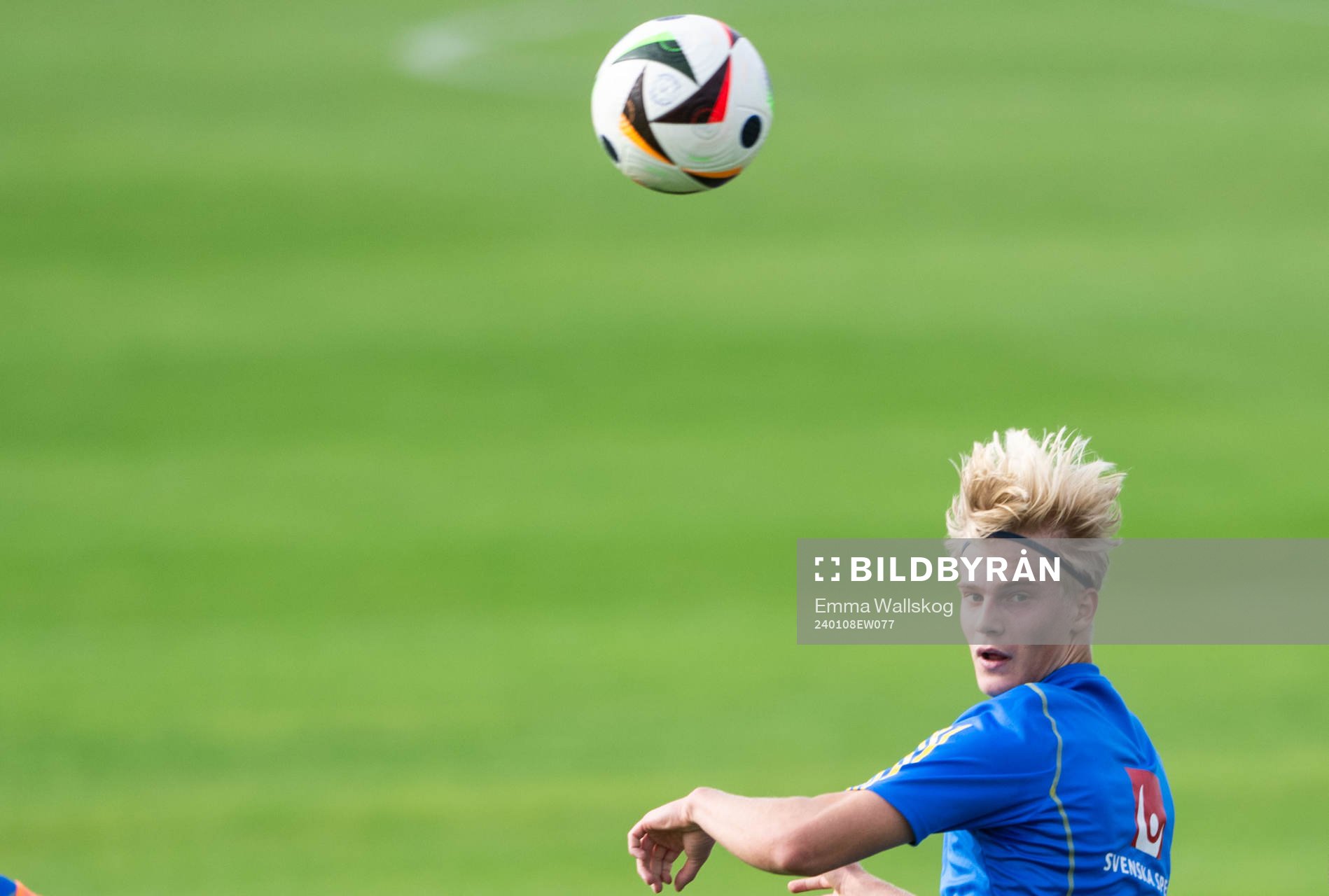 Lucas Bergvall of the Swedish men's football national team
