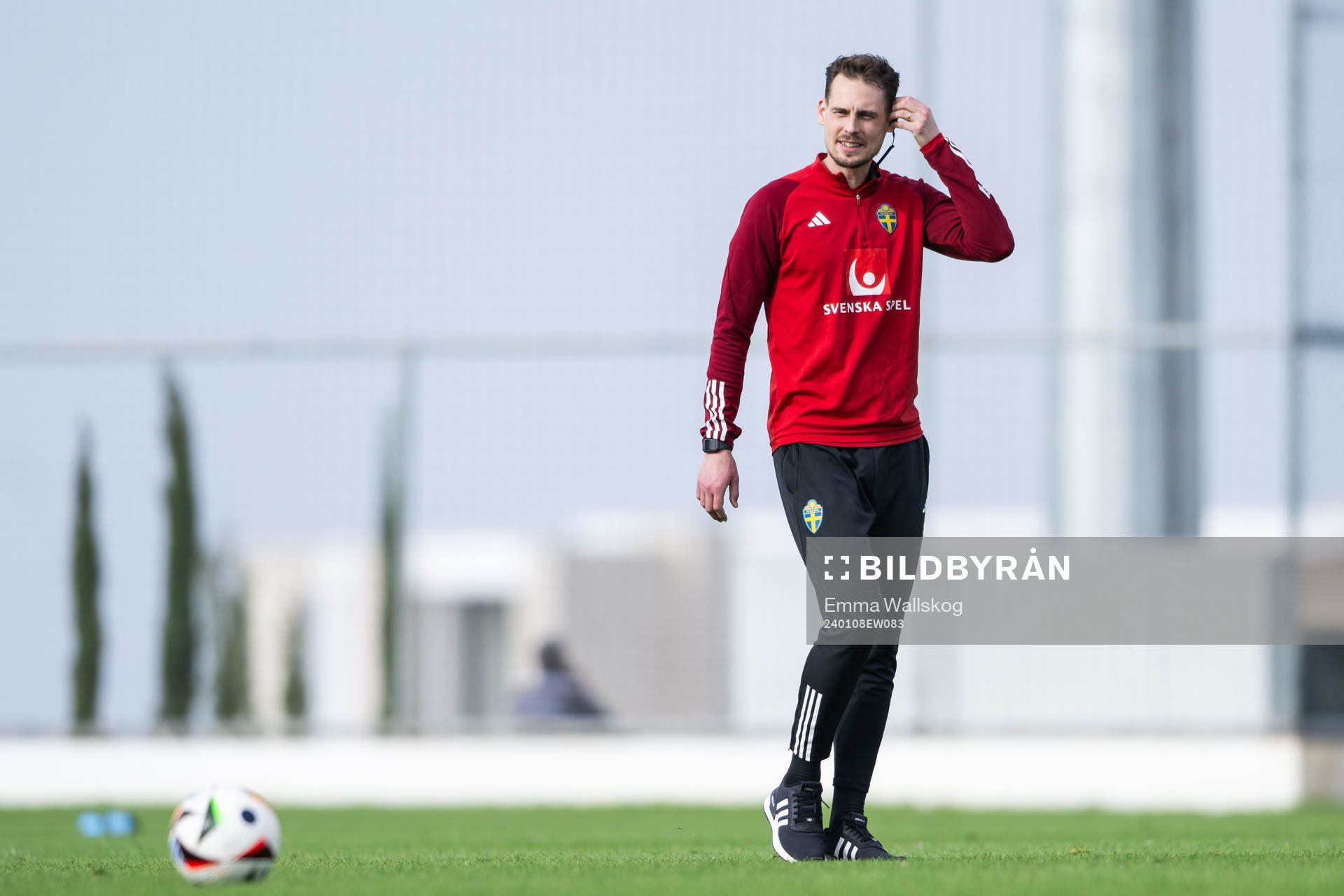 Interim coach Daniel Bäckström of the Swedish men's