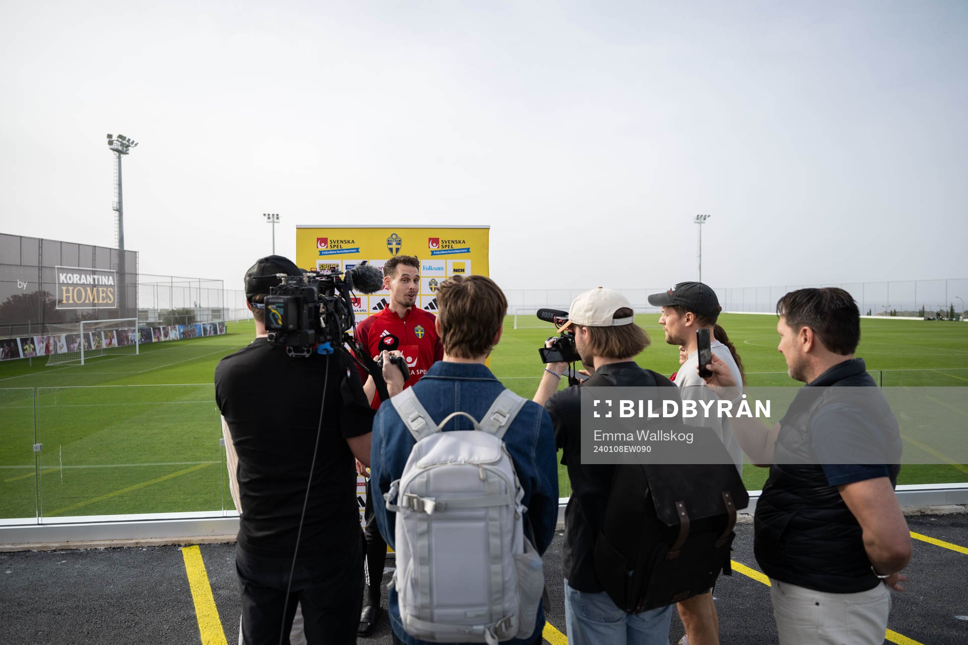 Interim coach Daniel Bäckström of the Swedish men's