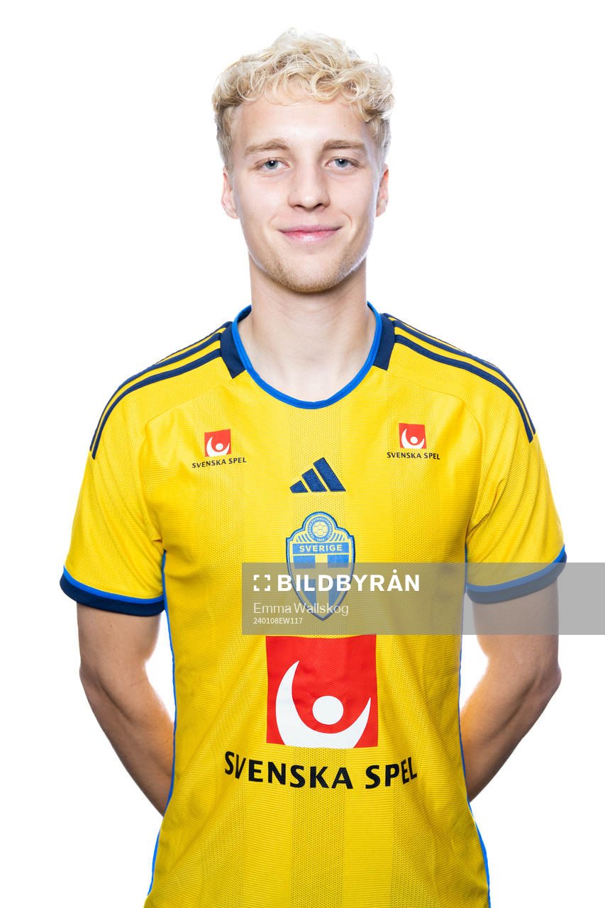 Victor Larsson of the Swedish men's football national team