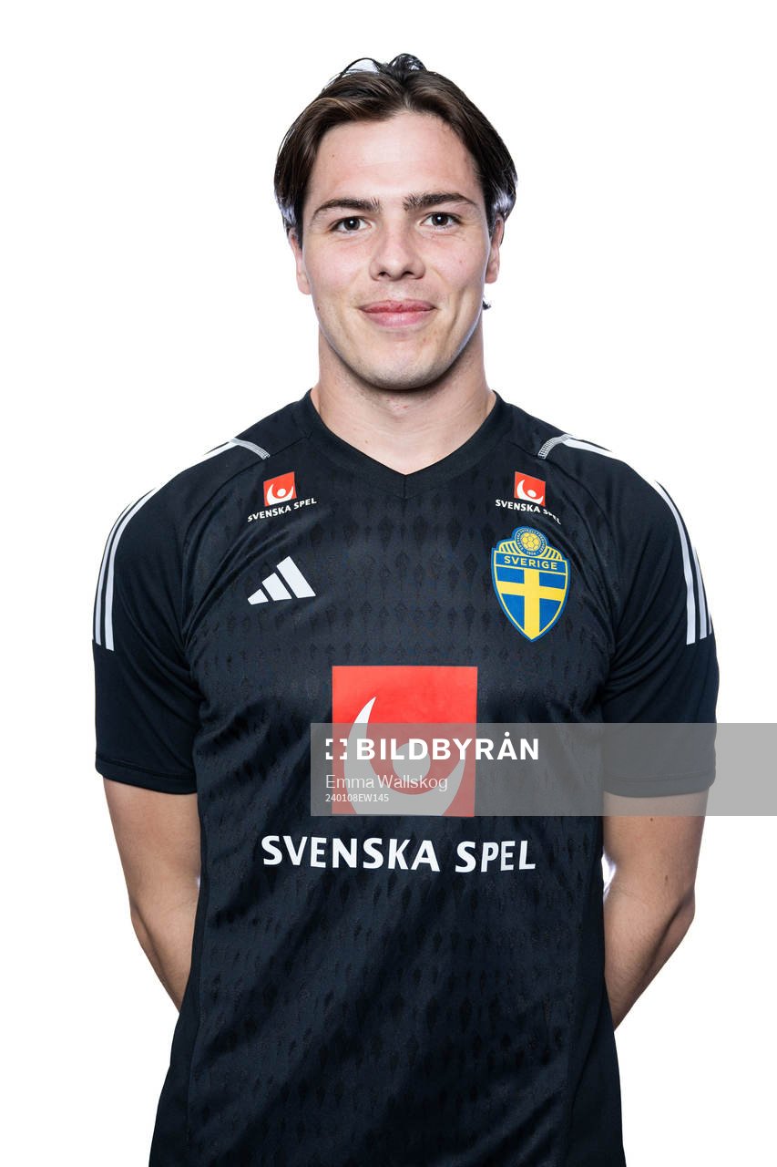 Goalkeeper Jacob Widell Zetterström of the Swedish men's