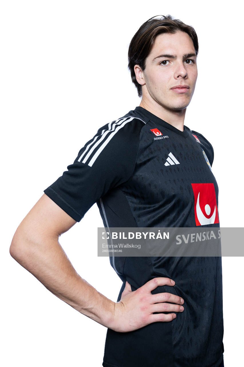 Goalkeeper Jacob Widell Zetterström of the Swedish men's