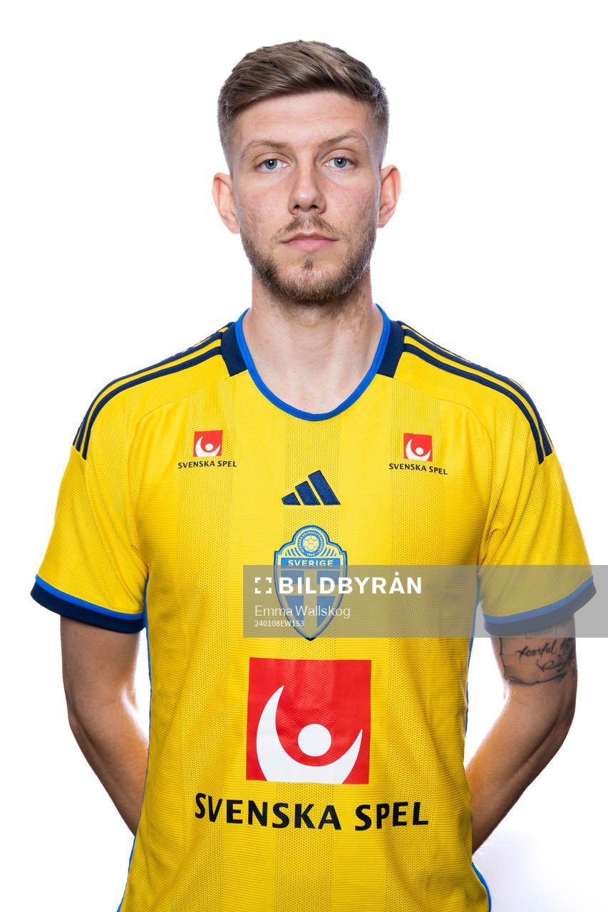 Anton Salétros of the Swedish men's football national team