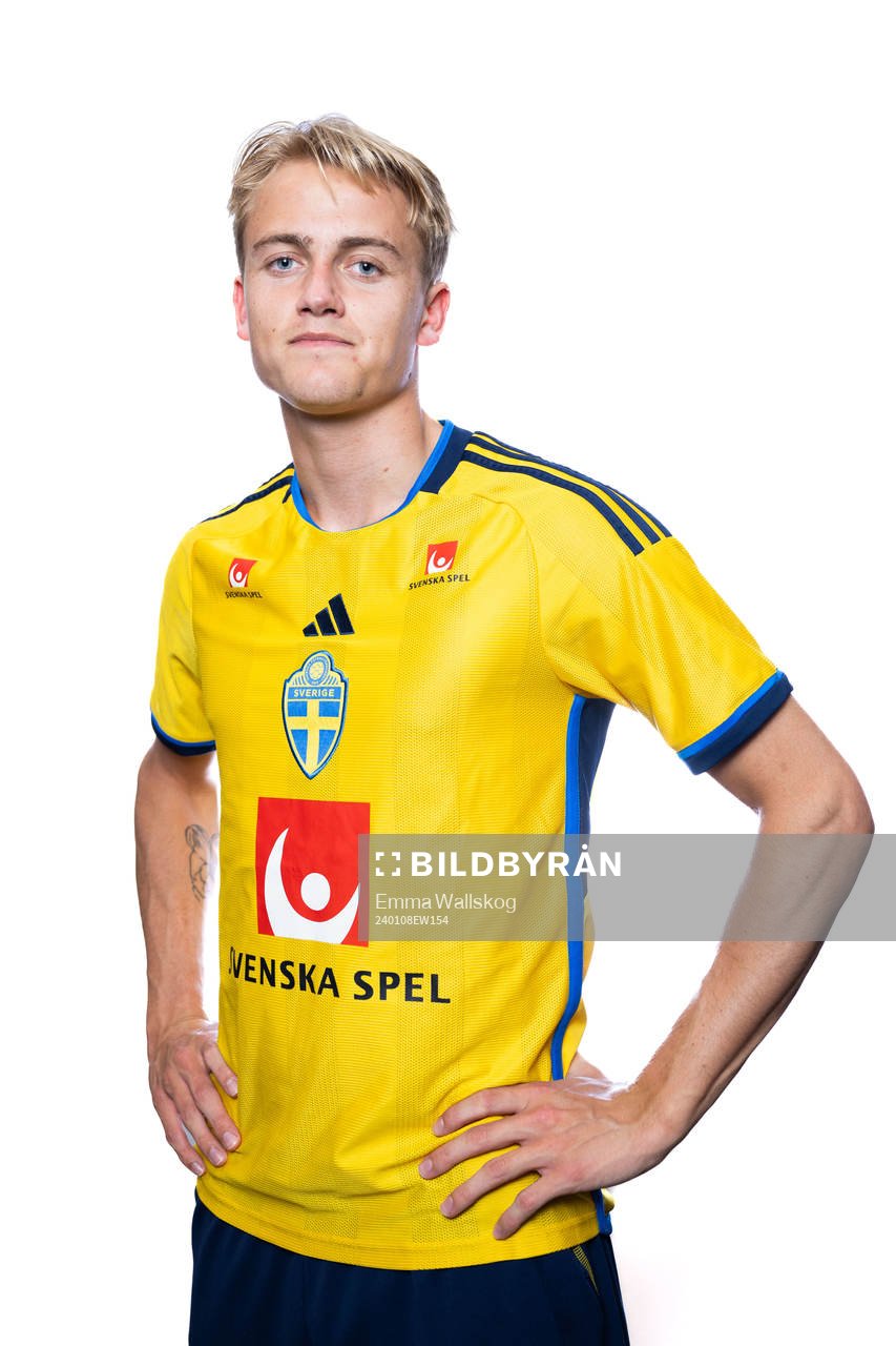 Oskar Fallenius of the Swedish men's football national team