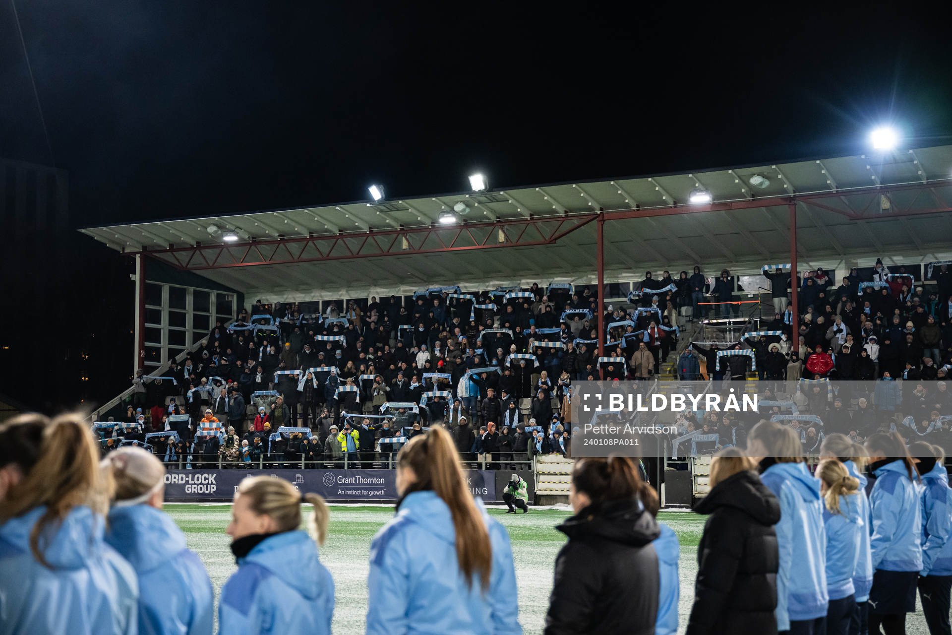 Supportar på läktaren
