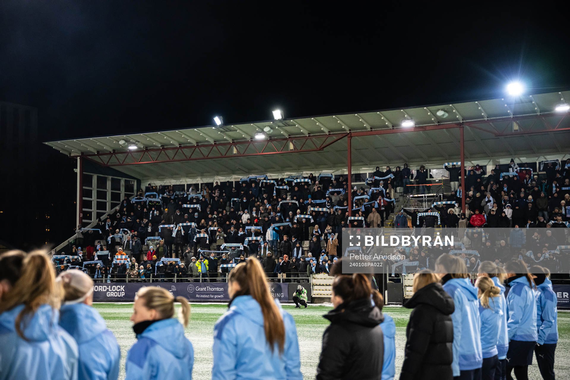 Supportar på läktaren