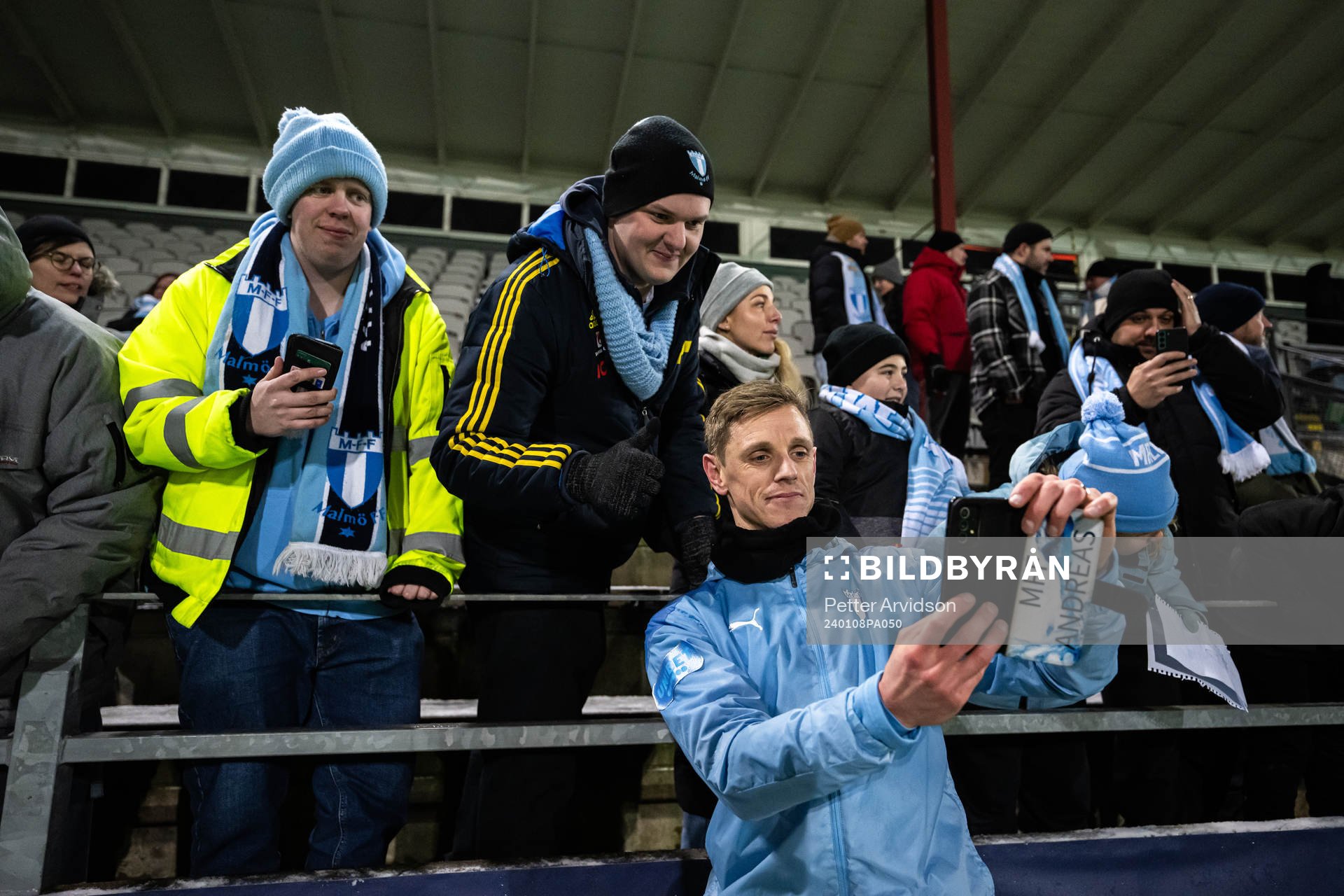 Søren Rieks möter supportrar
