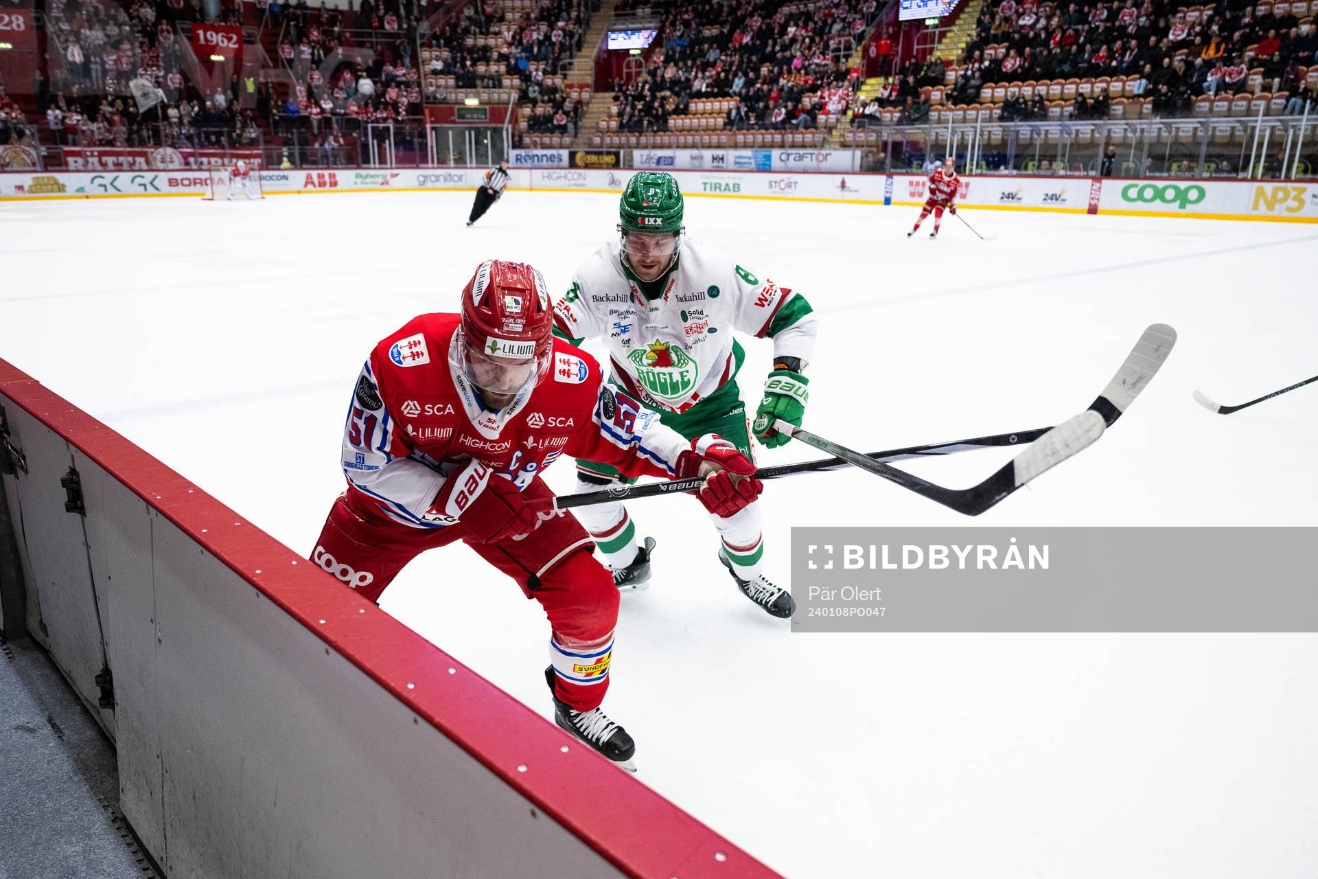 Timrås Anton Lander och Rögles Linus Sandin
