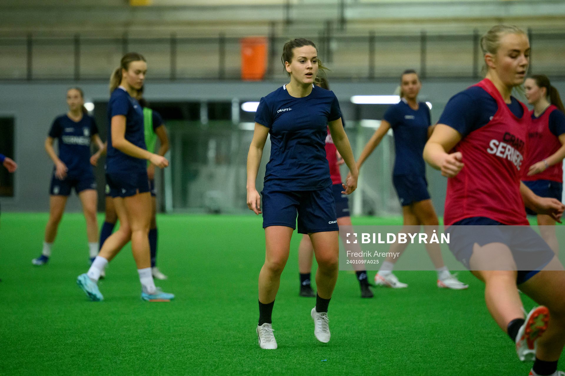 Frida Bremer under en träning med IFK Göteborgs damlag den 9 januari 2024 i Göteborg. 