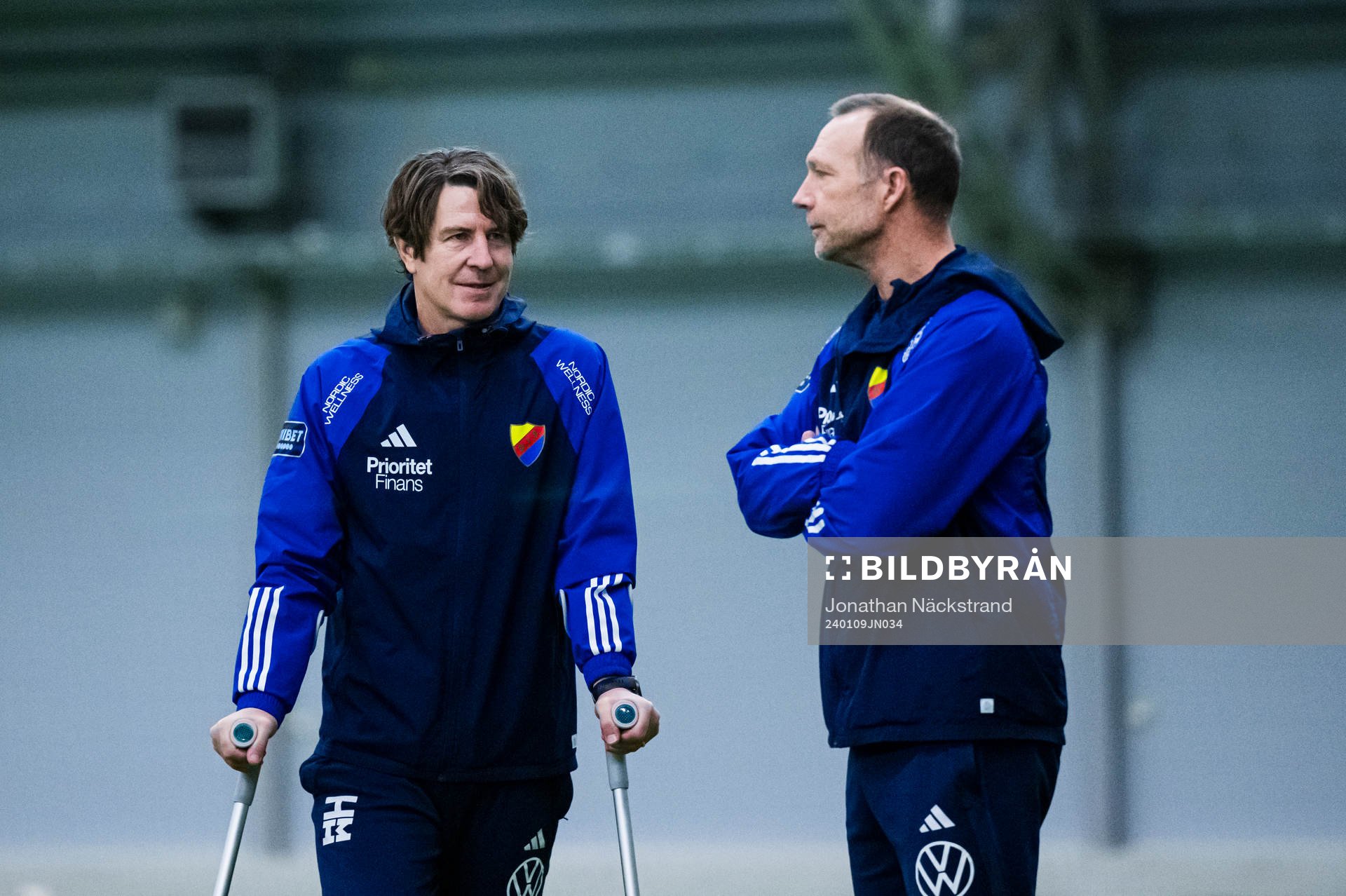 Djurgårdens tränare Thomas Lagerlöf och tränare Kim