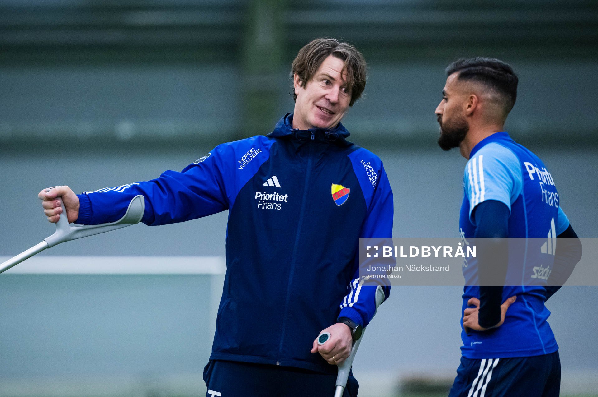 Djurgårdens tränare Thomas Lagerlöf och Rami Kaib