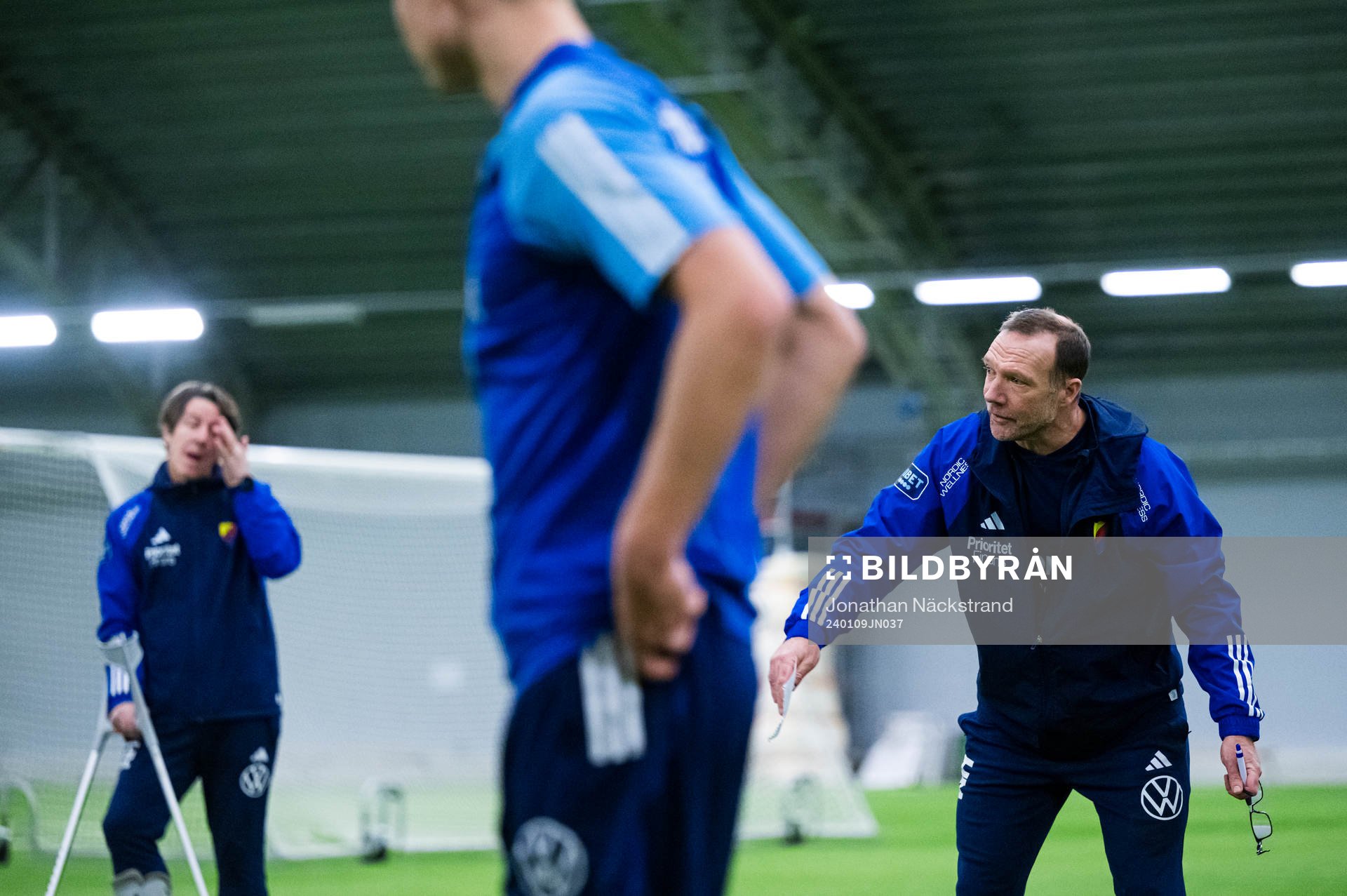 Djurgårdens tränare Thomas Lagerlöf och tränare Kim