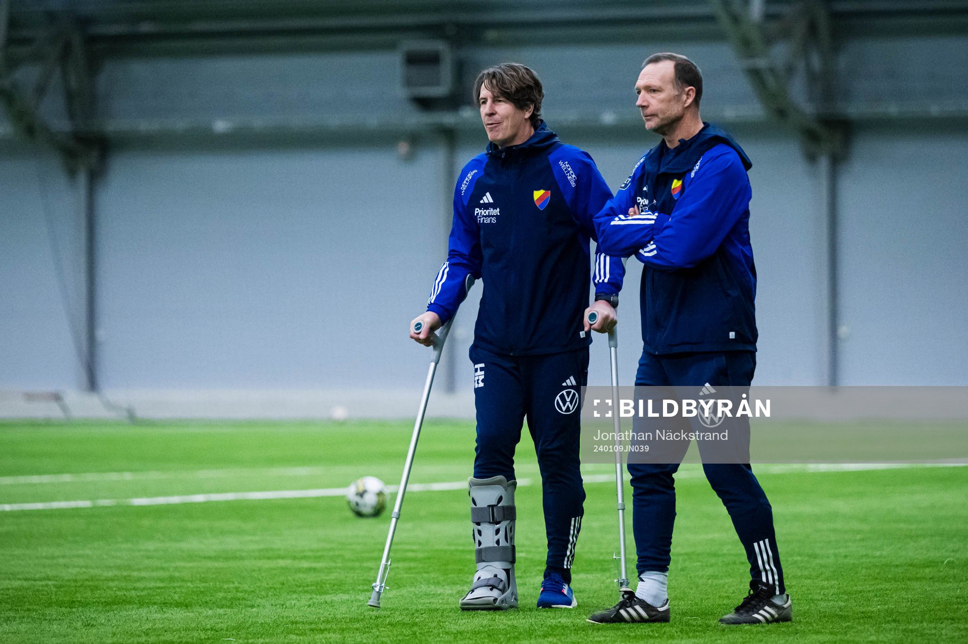 Djurgårdens tränare Thomas Lagerlöf och tränare Kim