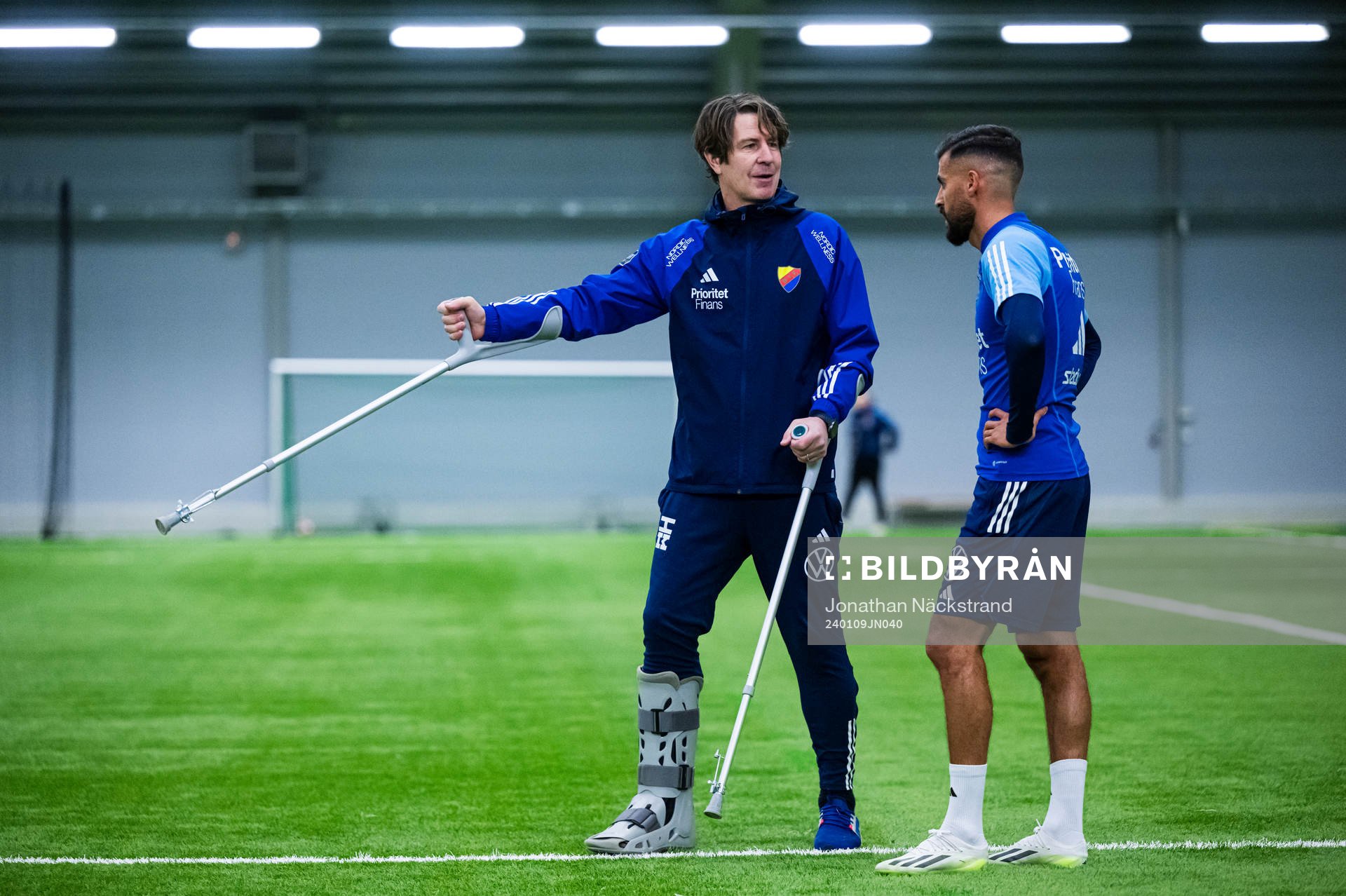 Djurgårdens tränare Thomas Lagerlöf och Rami Kaib