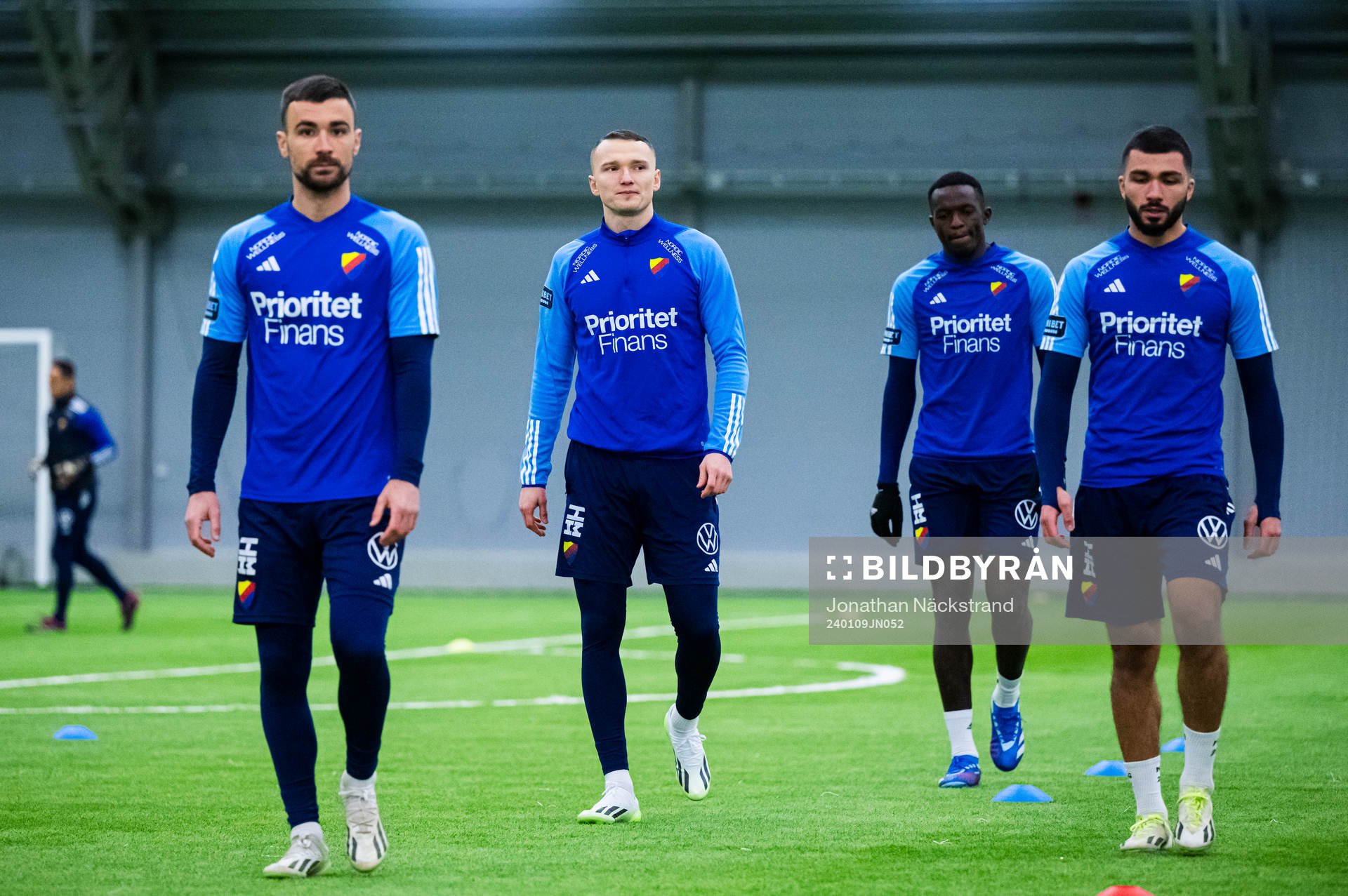 Djurgårdens Carlos Moros Gracia, Piotr Johansson och