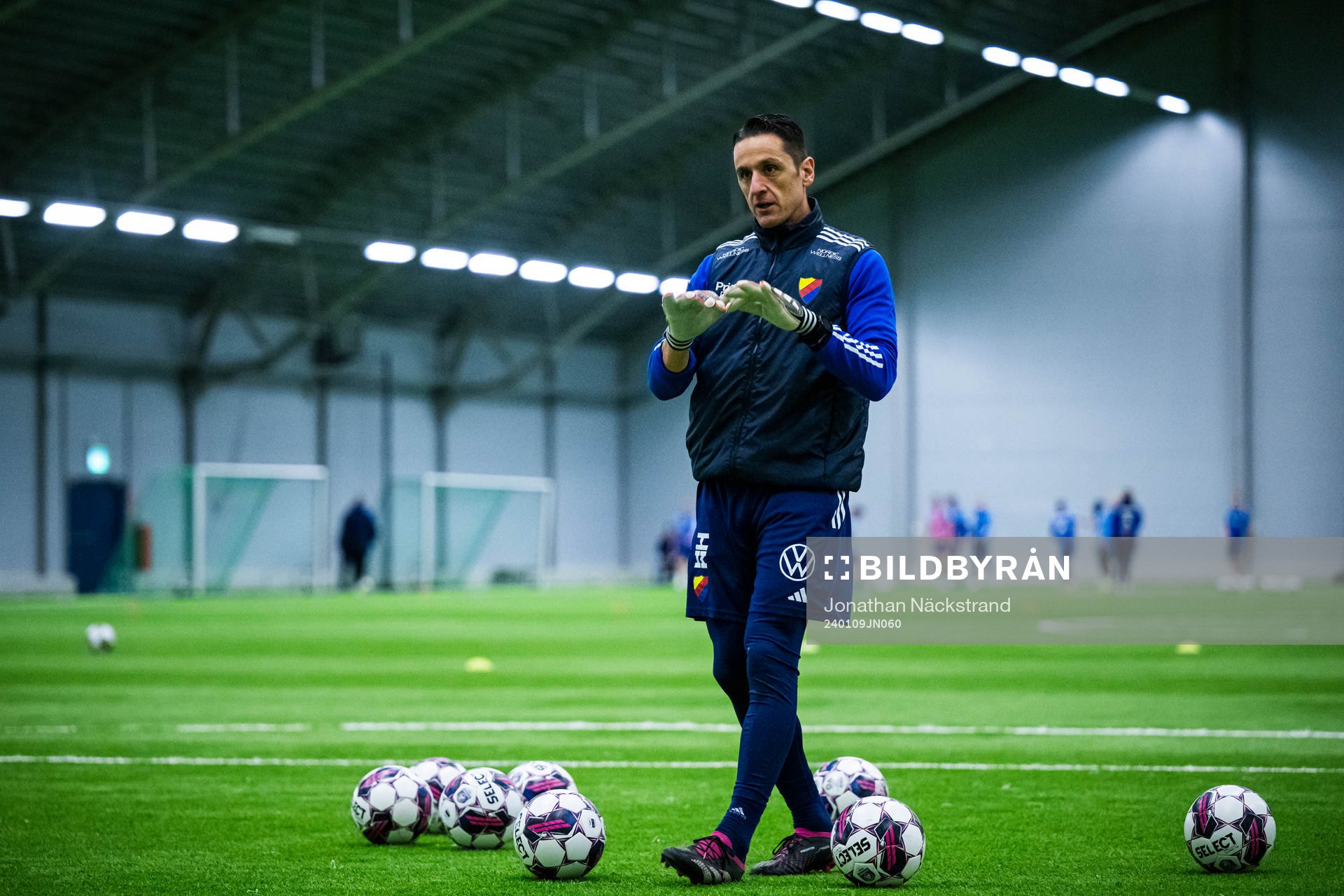 Djurgårdens målvaktstränare Nikos Gkoulios