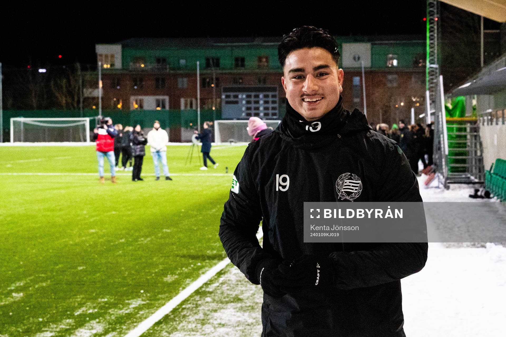 Jusef Erabi efte en gemensam fotbollsträning med Hammarbys