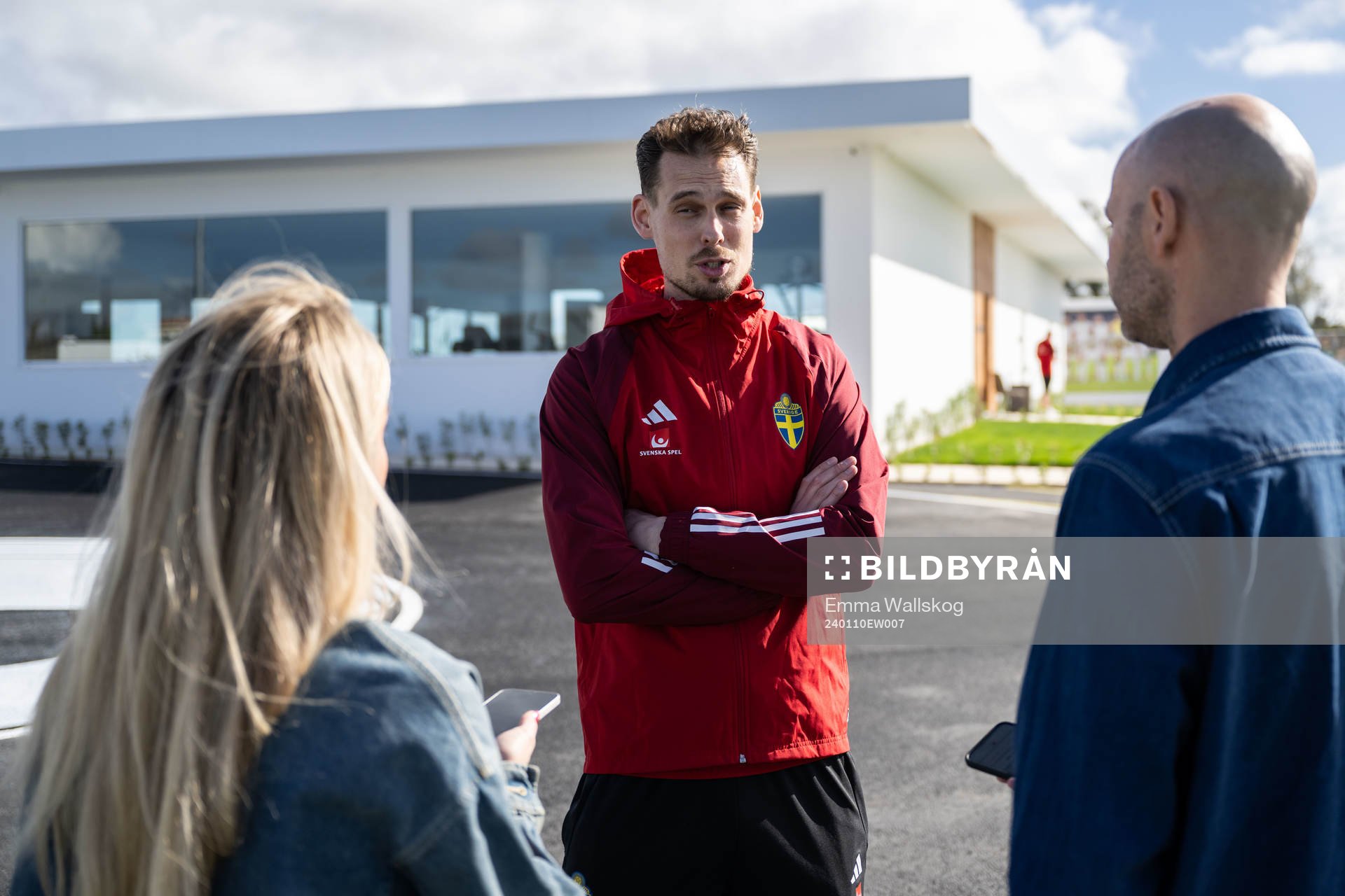 Interim coach Daniel Bäckström of the Swedish men's