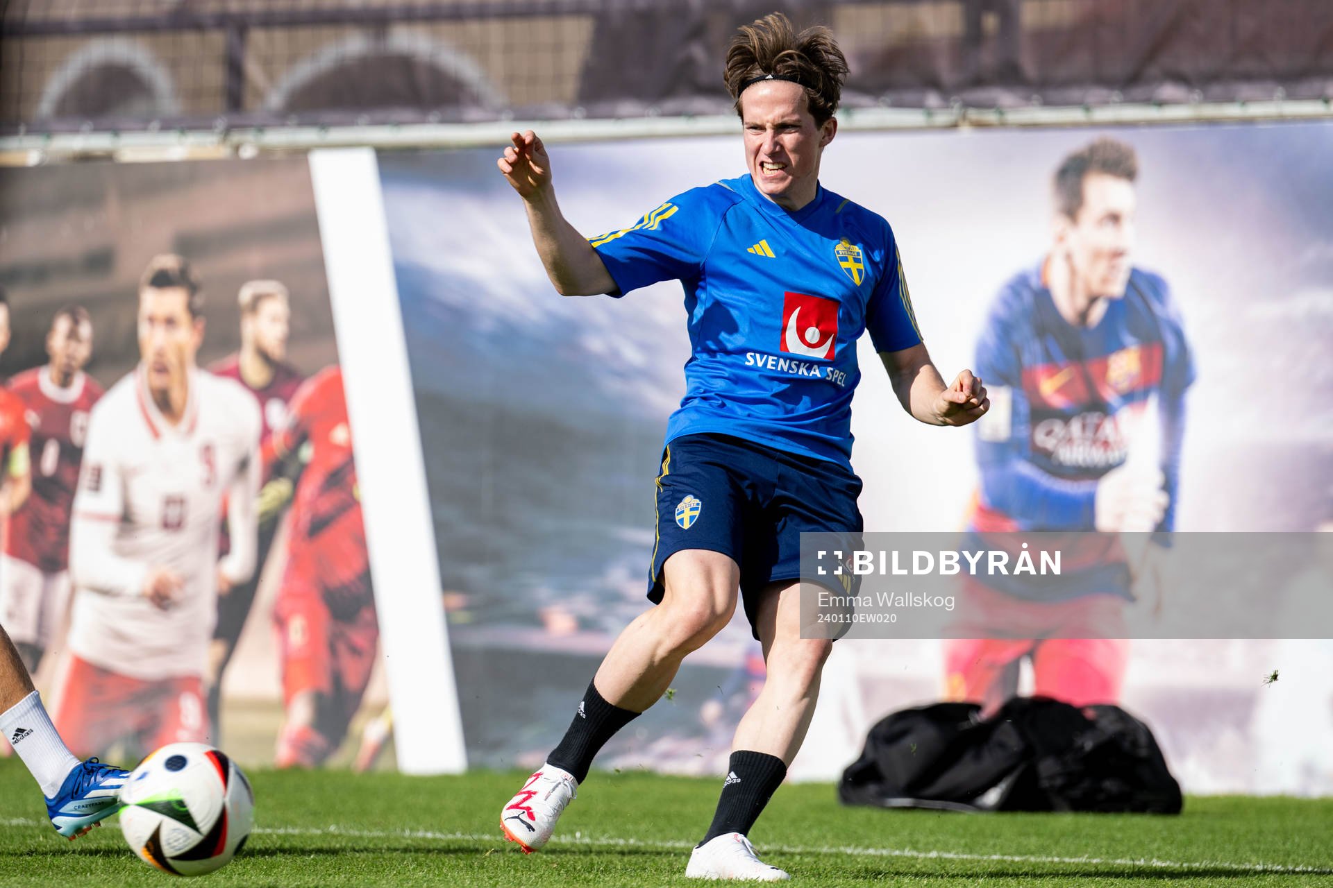 Johan Karlsson of the Swedish men's football national team