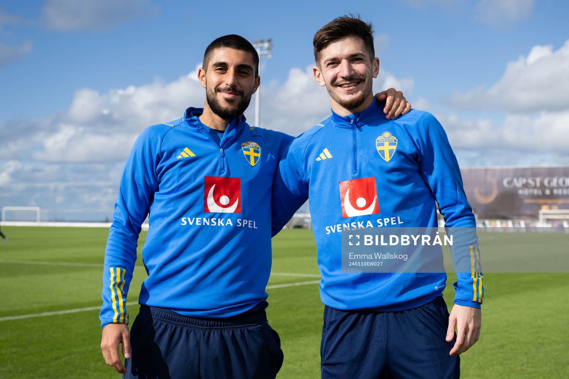Rami Al Hajj and Armin Gigovic of the Swedish men's