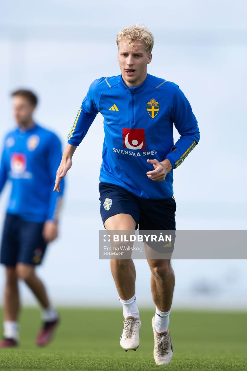 Victor Larsson of the Swedish men's football national team