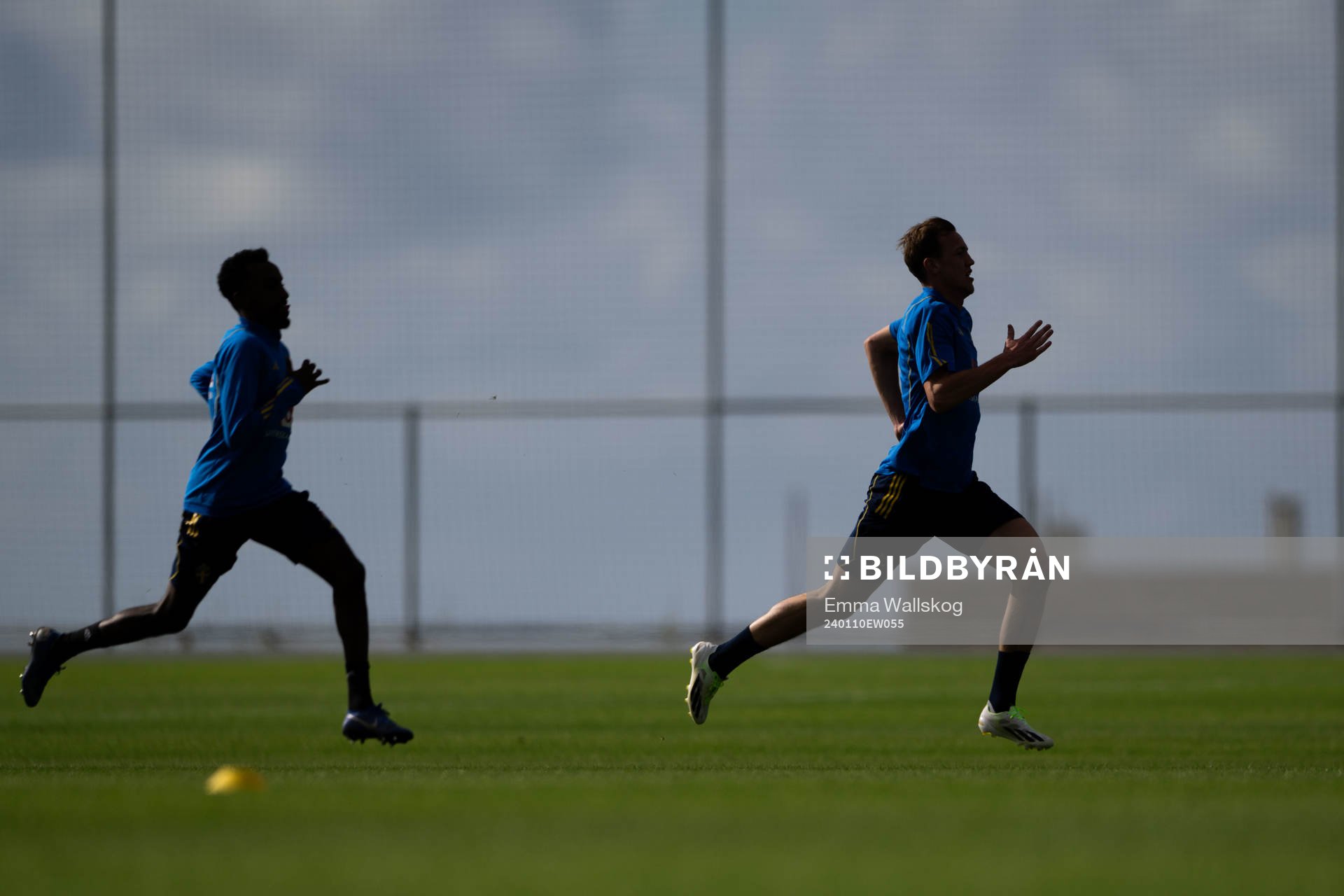 Taha Ali and Adam Carlén of the Swedish men's football