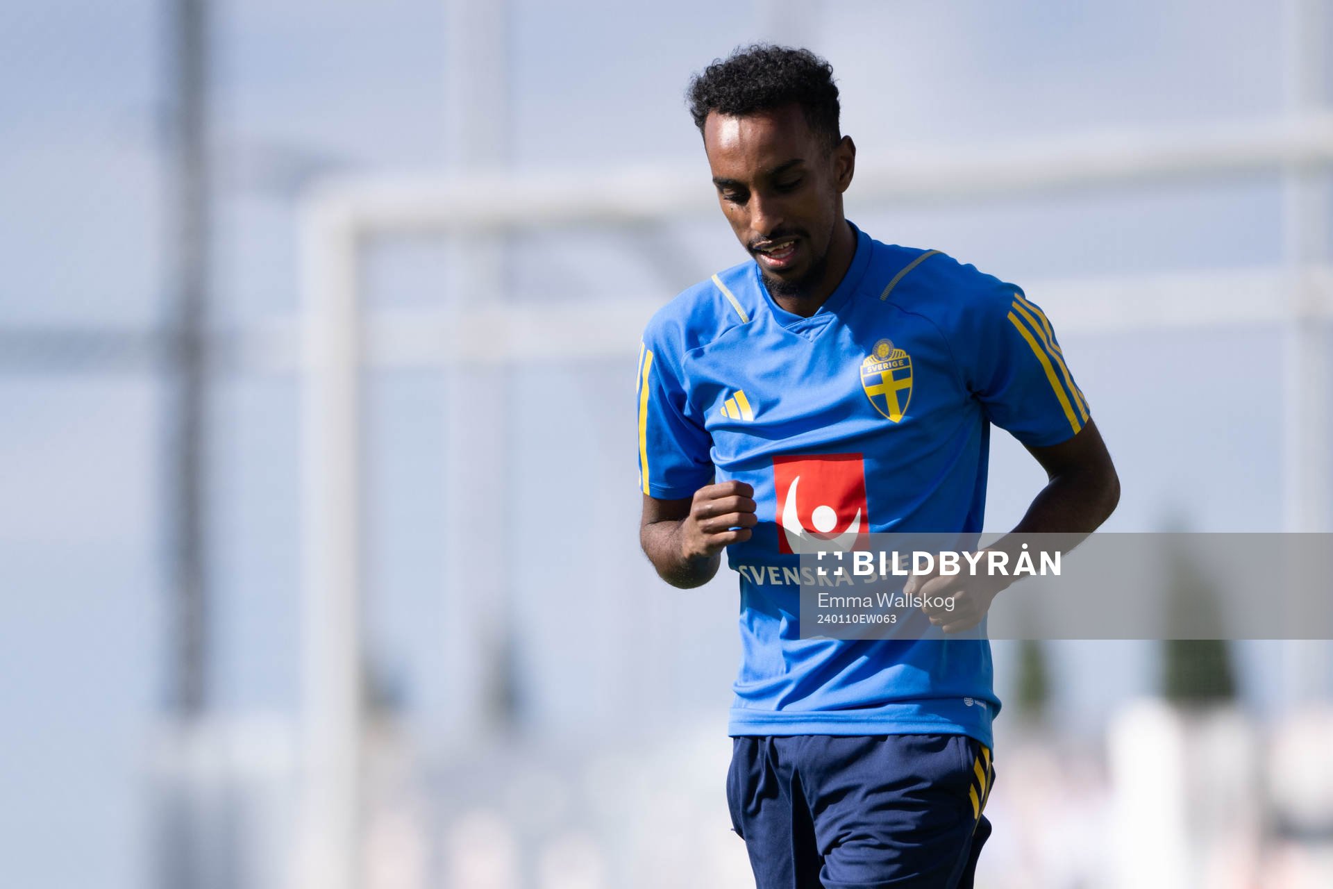 Taha Ali of the Swedish men's football national team at a