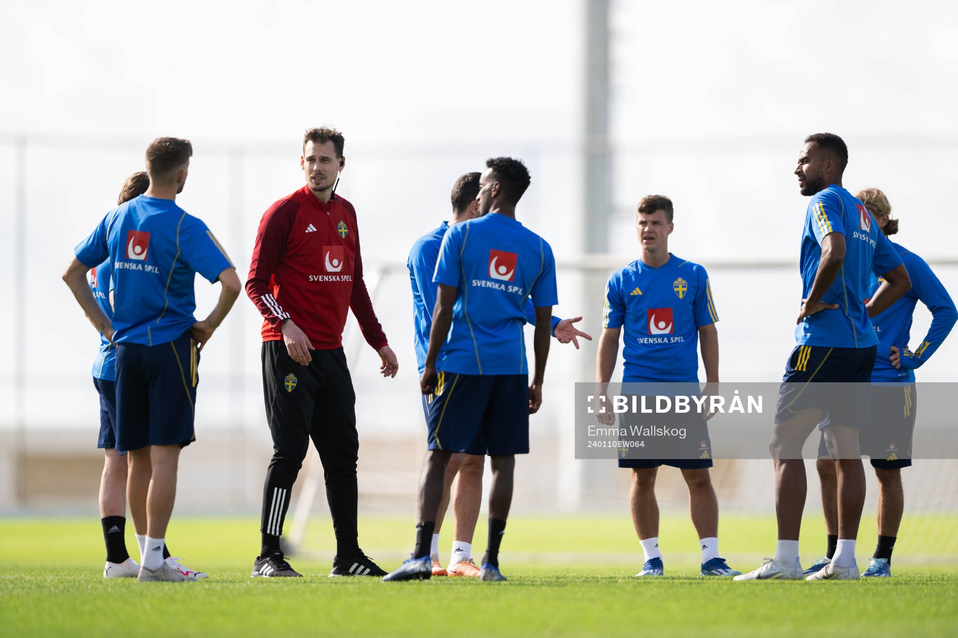 Interim coach Daniel Bäckström of the Swedish men's