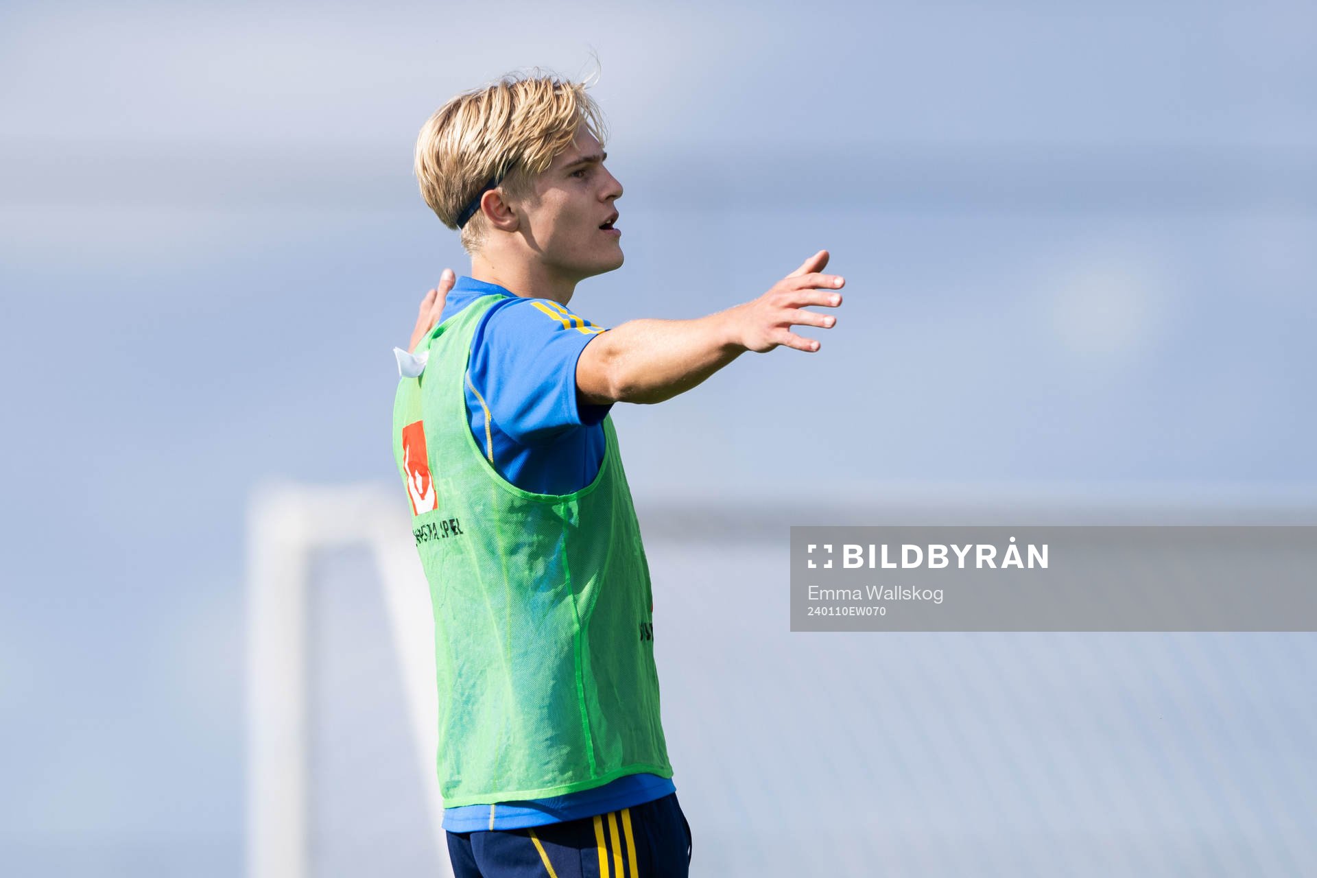 Lucas Bergvall of the Swedish men's football national team