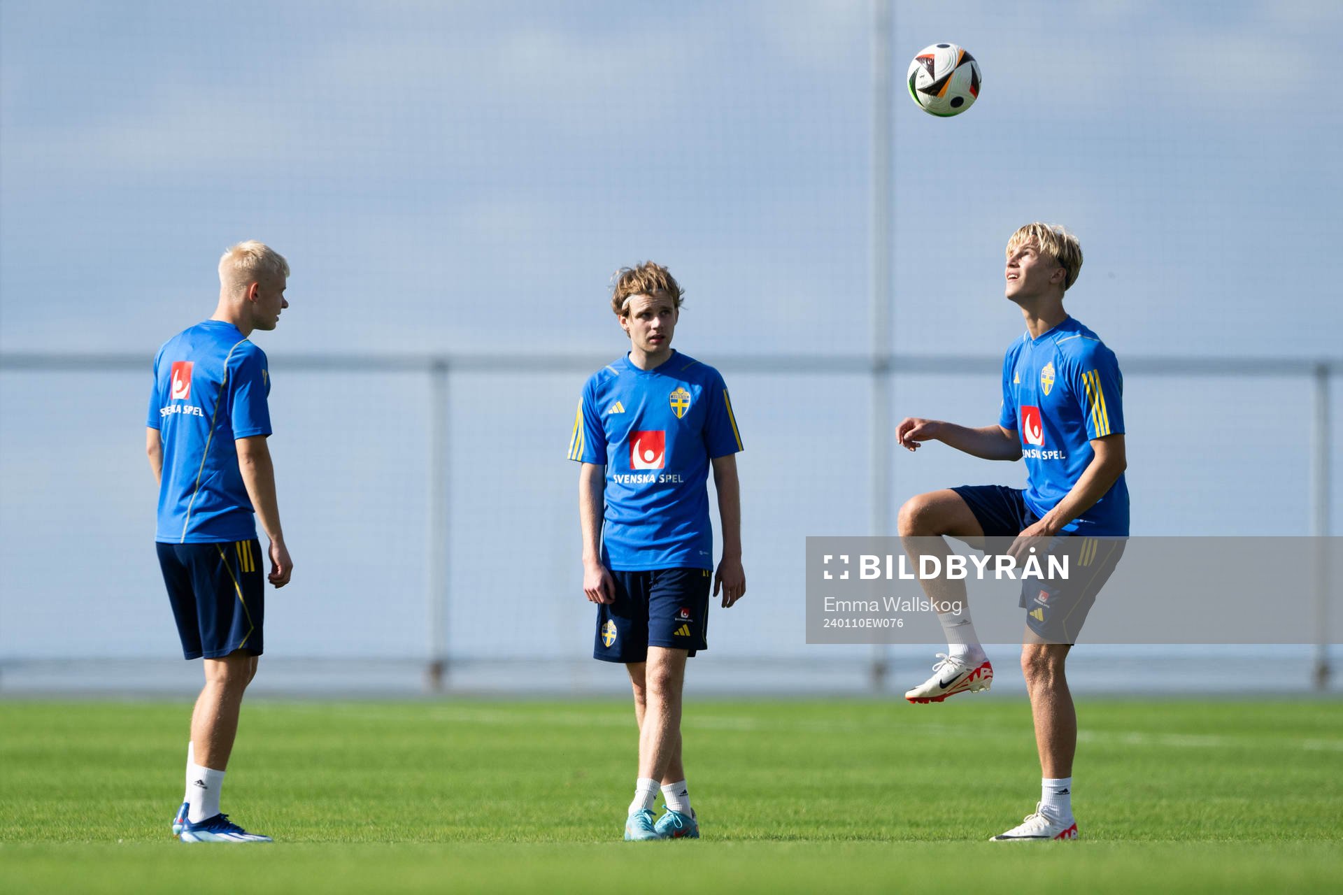 Otto Rosengren, Oscar Pettersson and Lucas Bergvall of the
