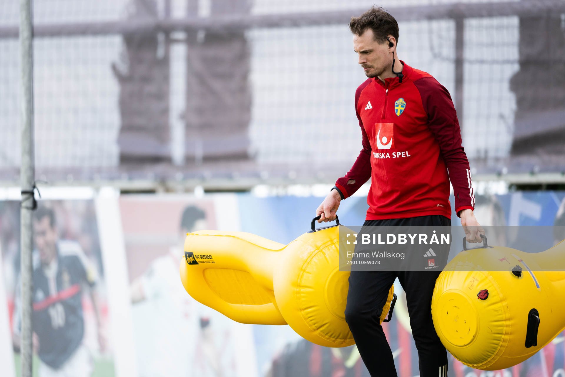 Interim coach Daniel Bäckström of the Swedish men's