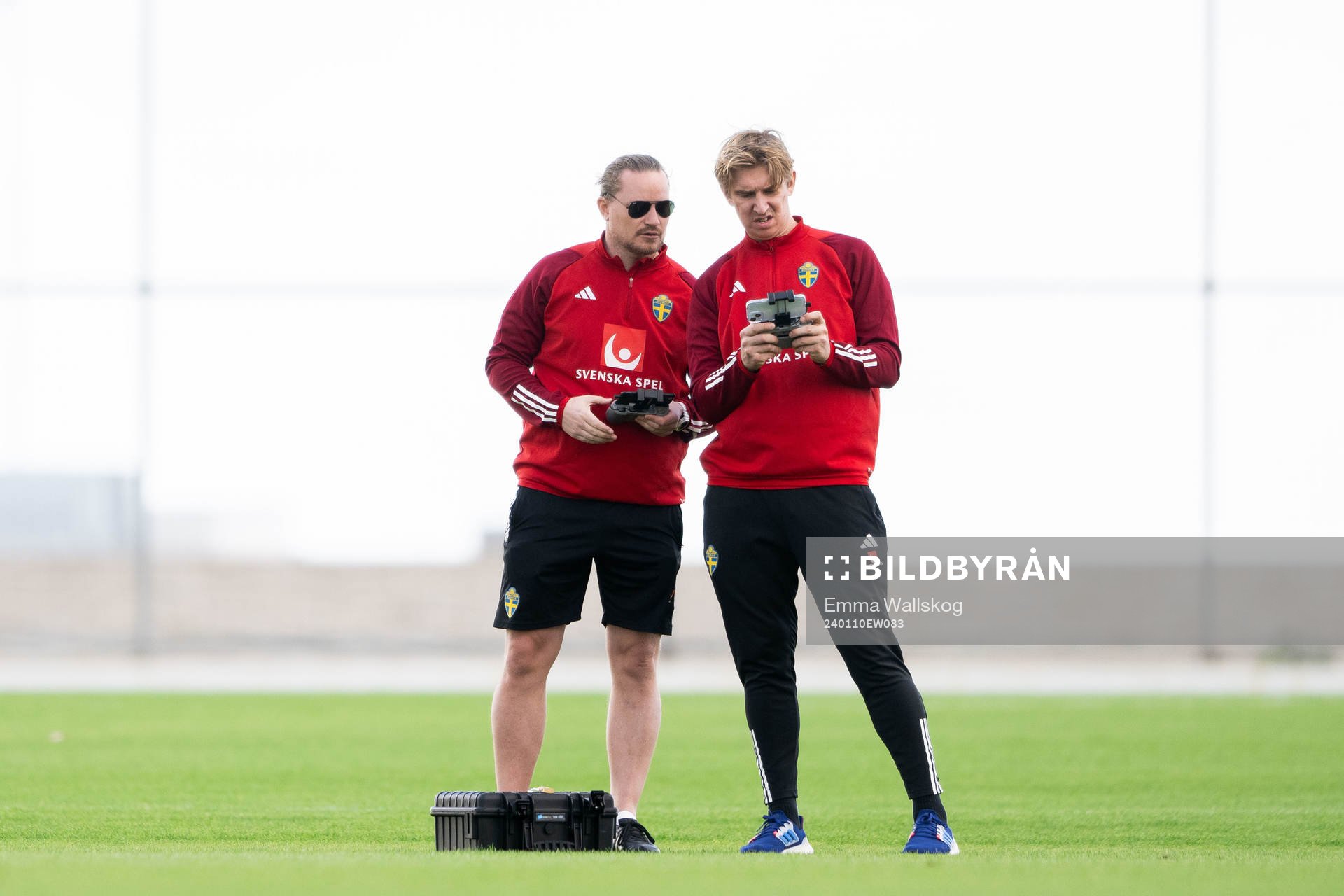 Christoffer Bernspång, video analyst, and Andreas Hård,