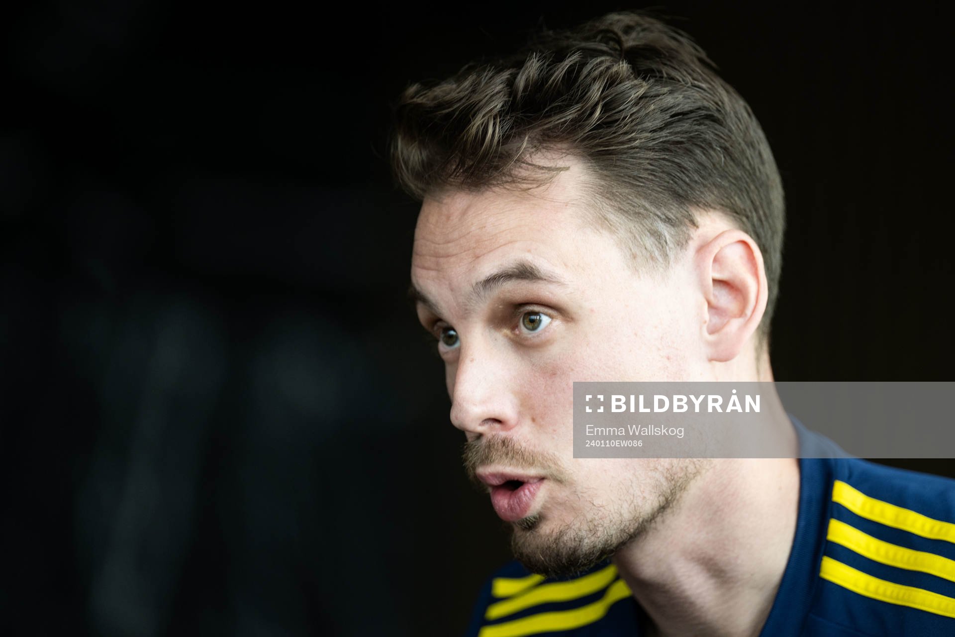 Interim coach Daniel Bäckström of the Swedish men's