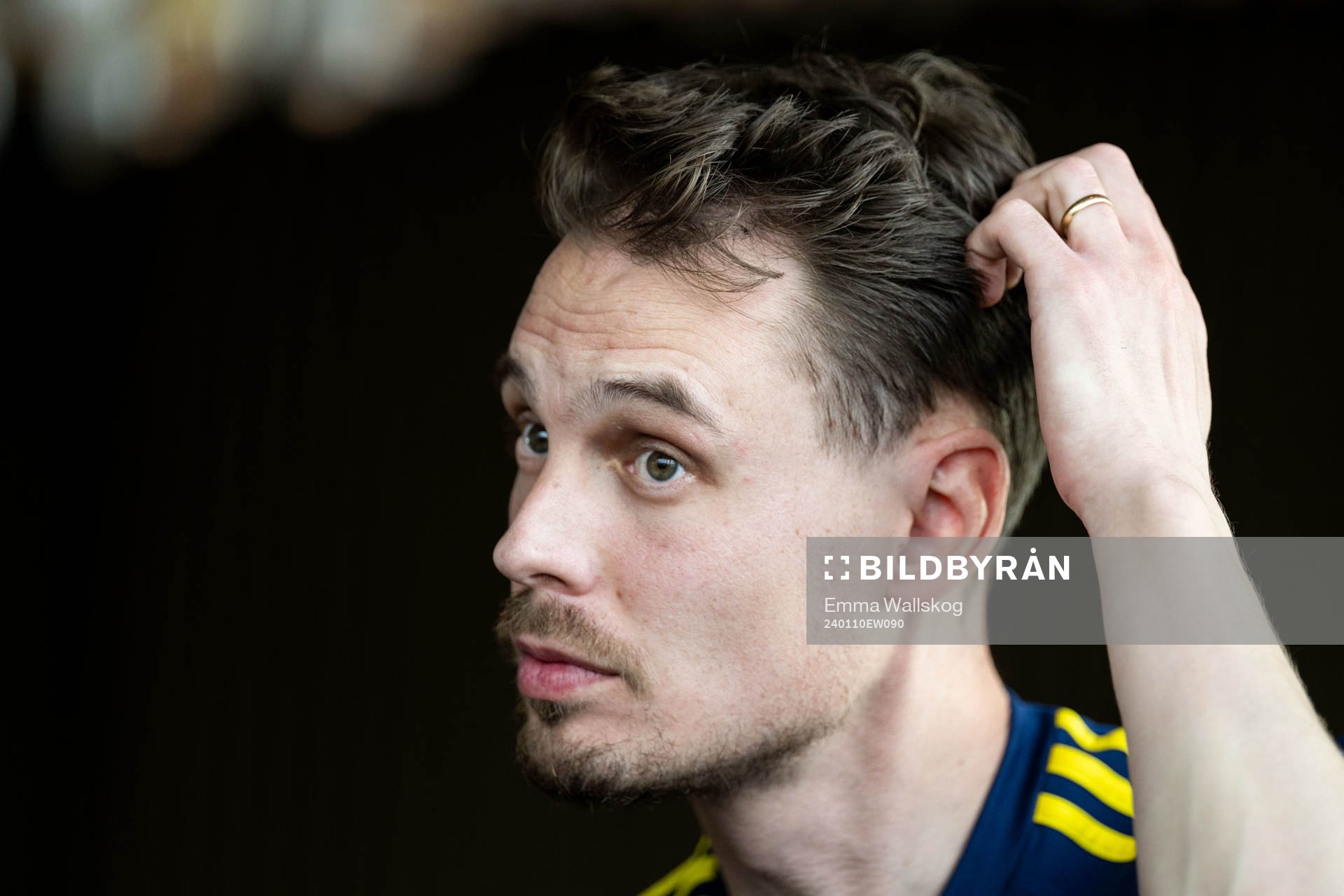 Interim coach Daniel Bäckström of the Swedish men's