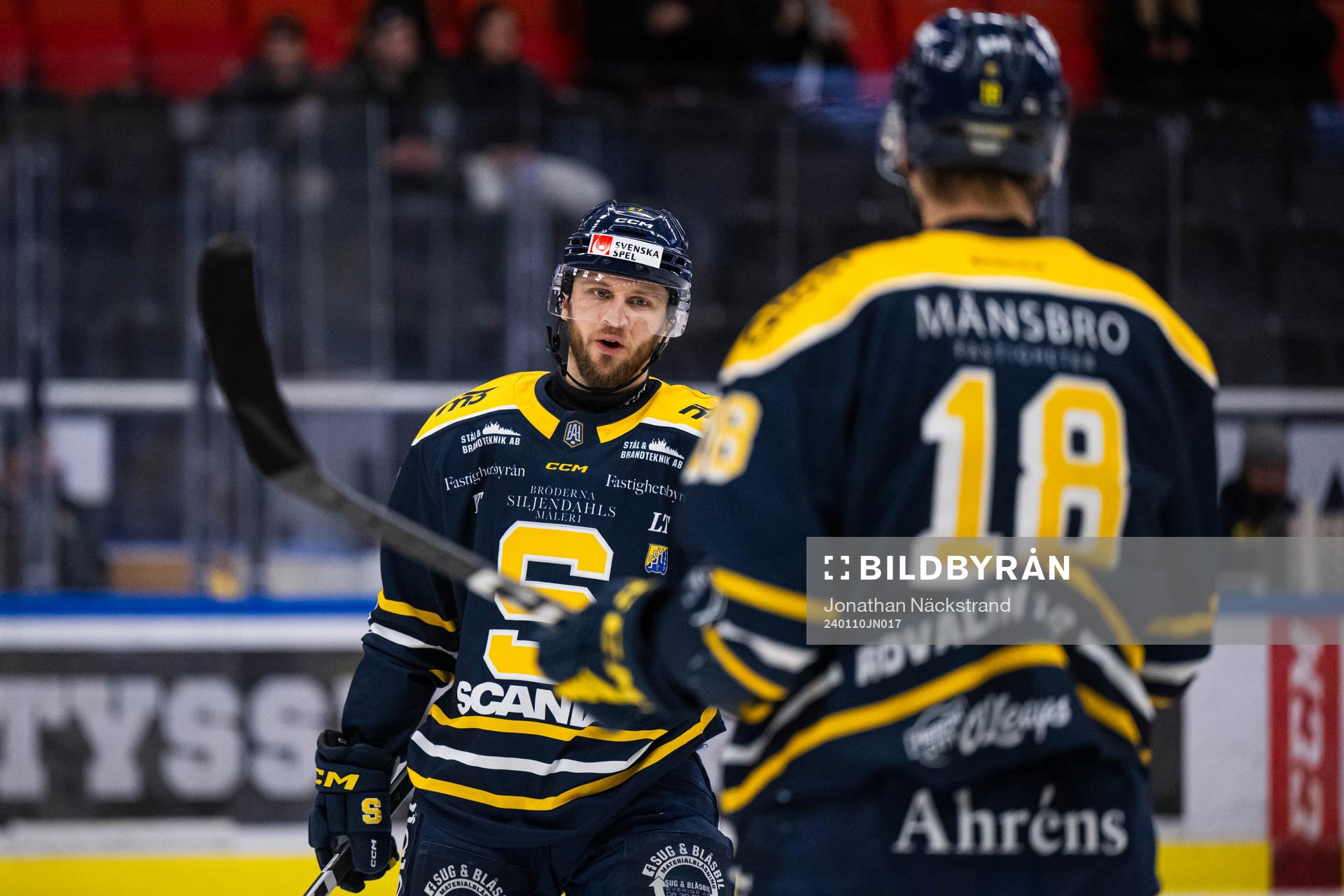 Södertäljes Daniel Norbe jublar