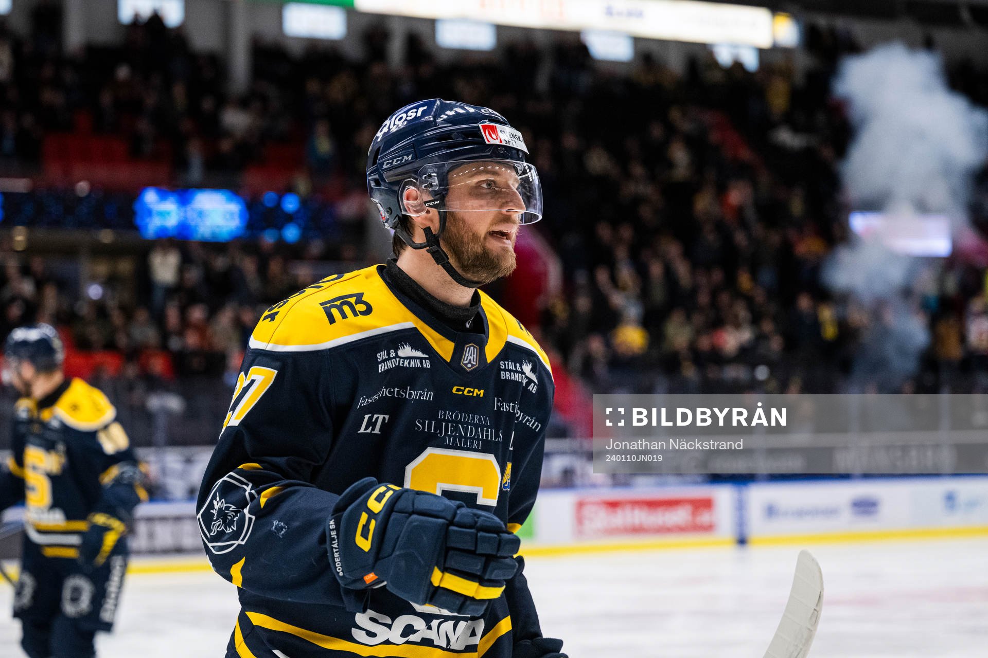 Södertäljes Daniel Norbe jublar