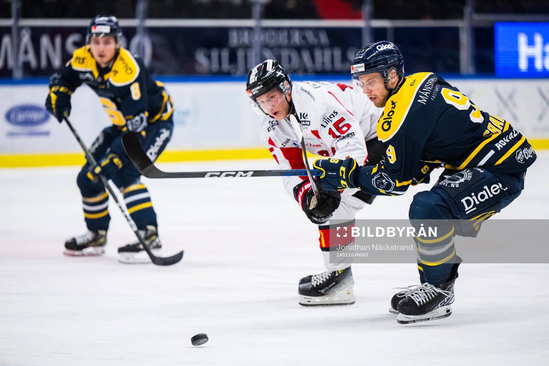 Södertäljes Viktor Grahn och Nybros Adam Persson
