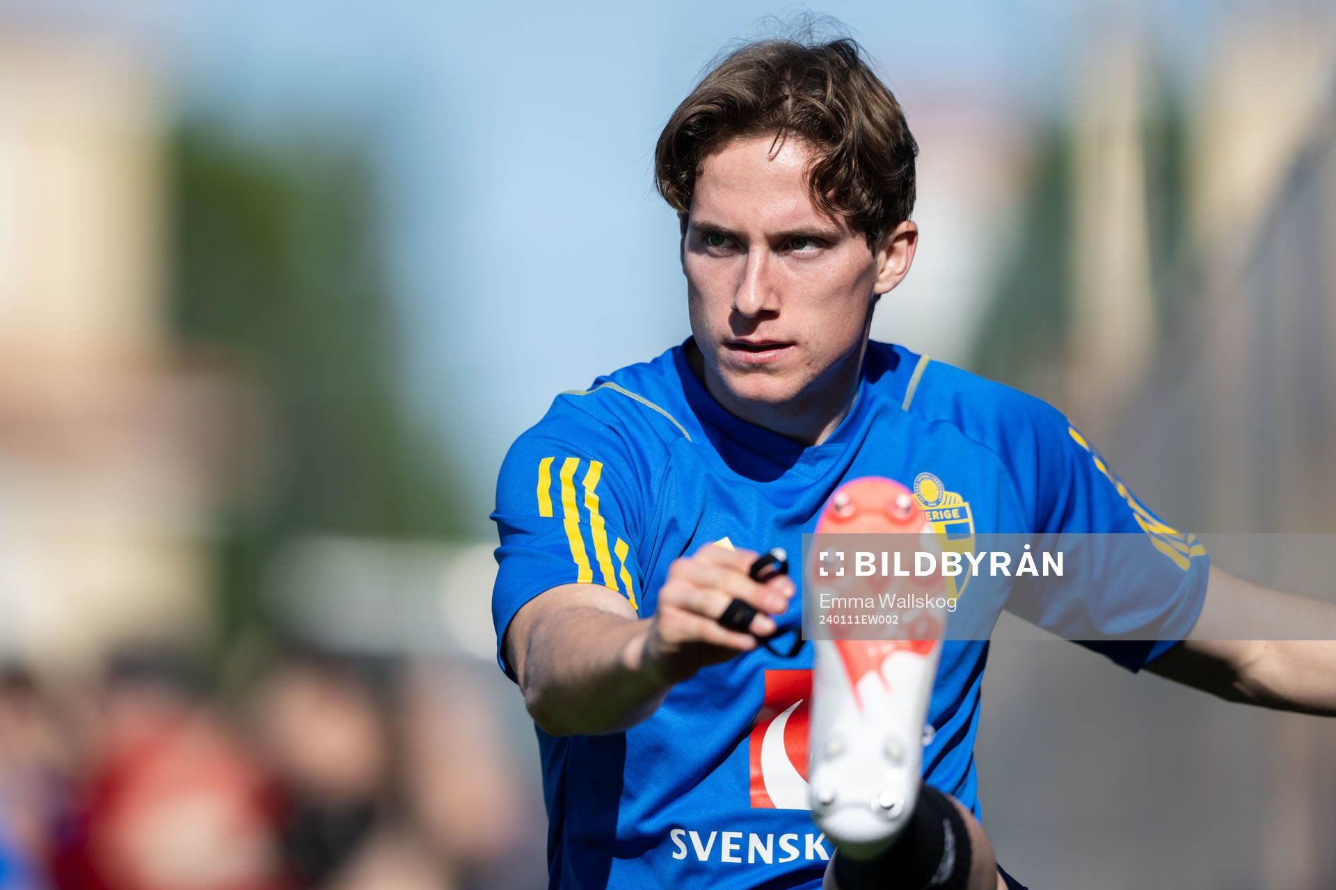 Johan Karlsson of the Swedish men's football national team