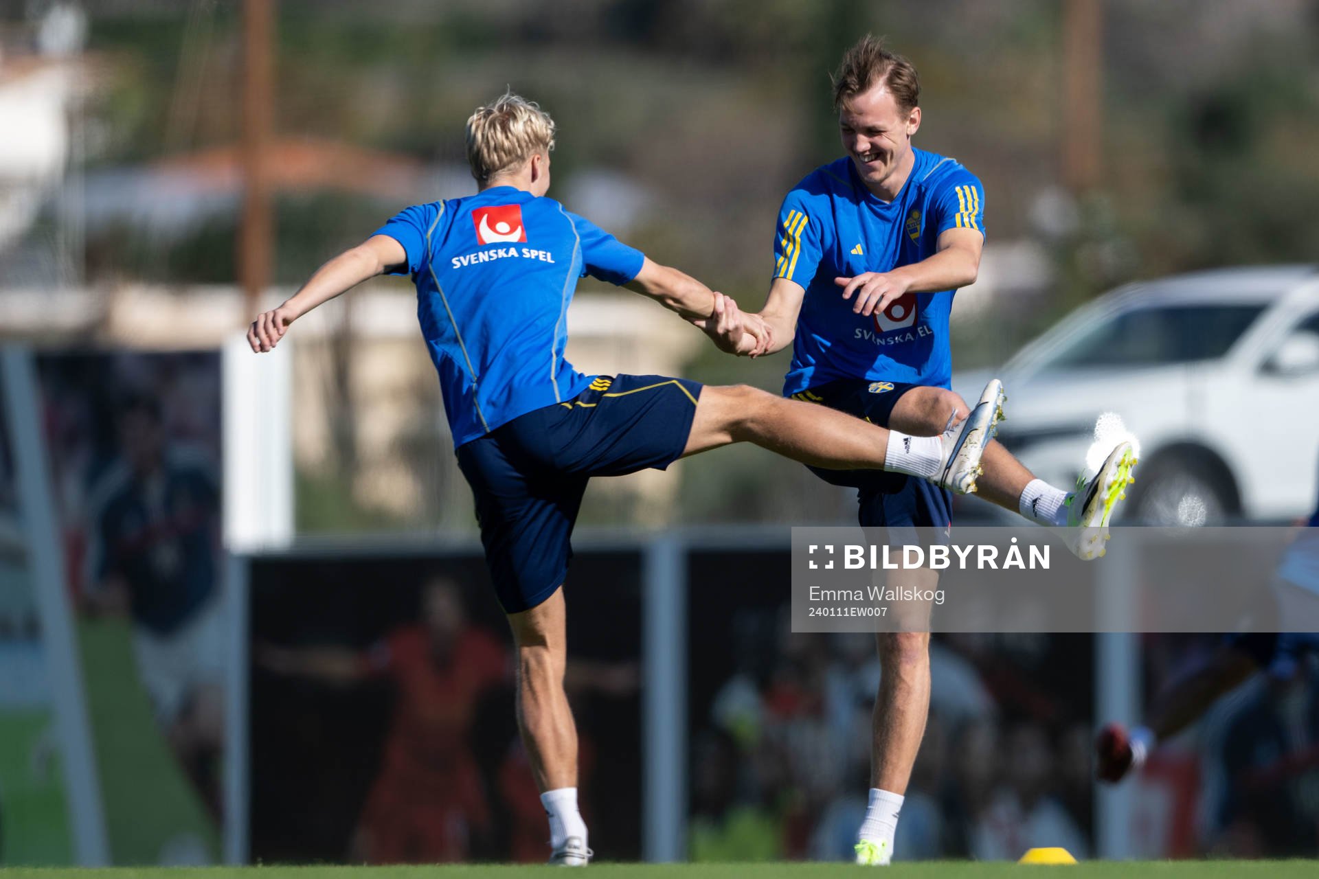 Victor Larsson and  Adam Carlén of the Swedish men's