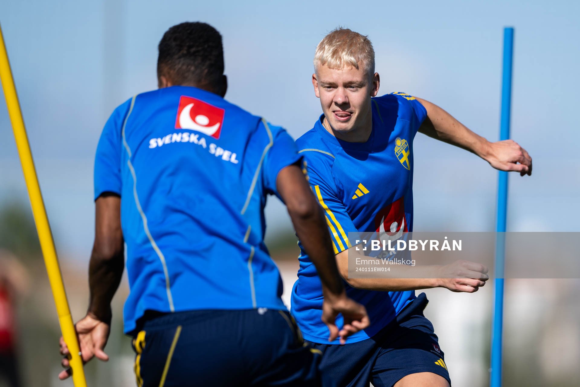 Isaac Kiese Thelin and Otto Rosengren of the Swedish men's