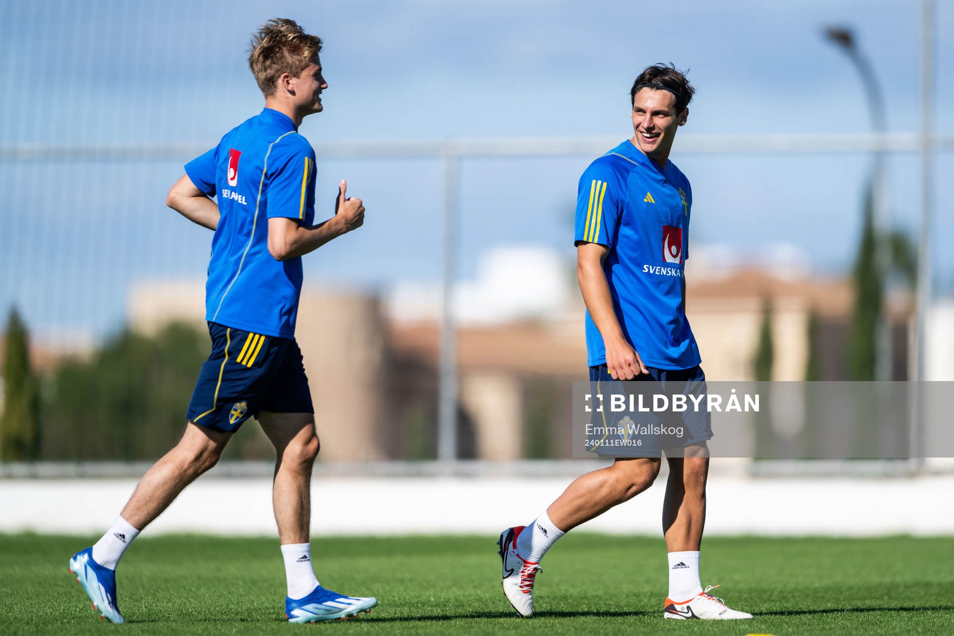 Oskar Fallenius and Kevin Ackermann of the Swedish men's