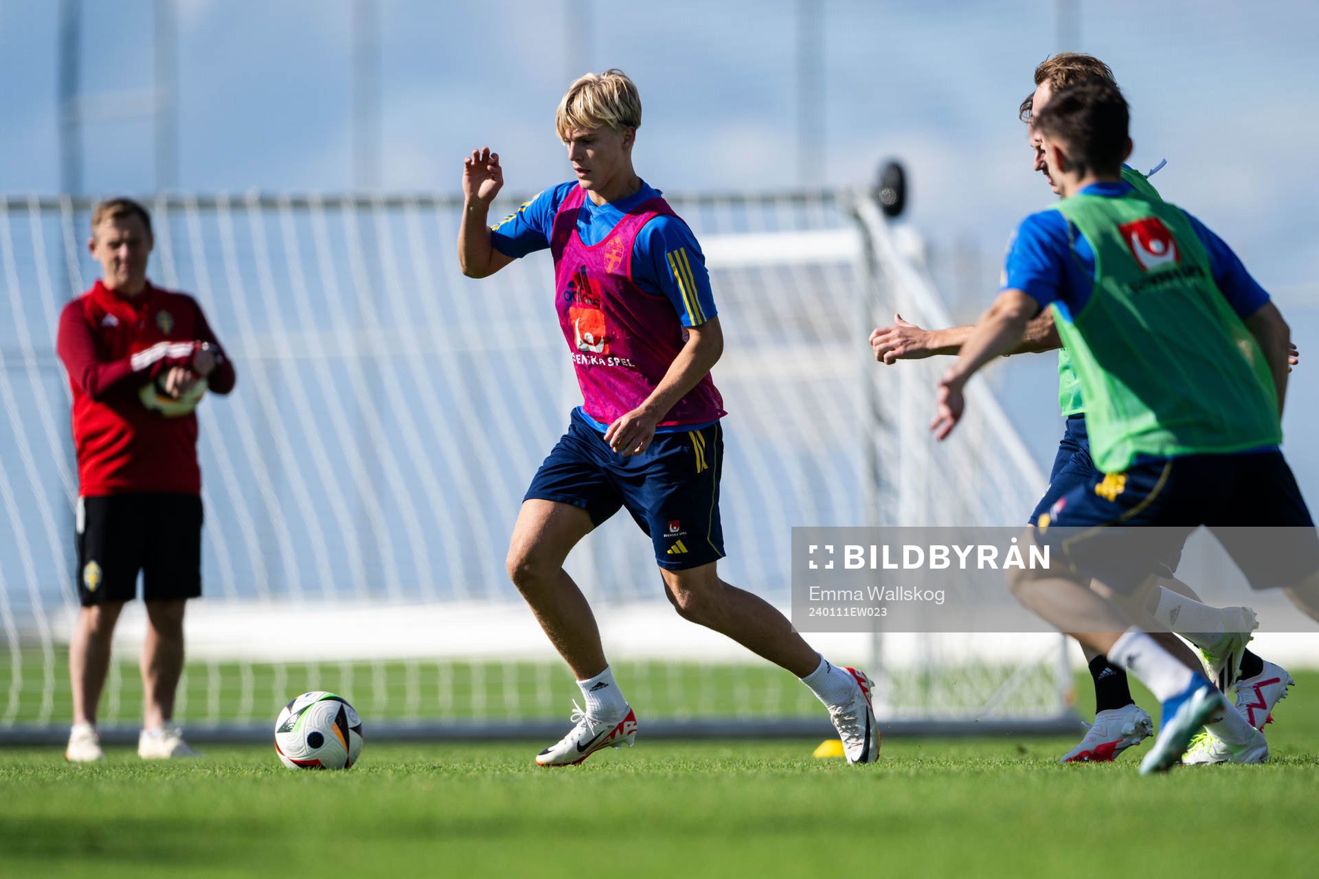 Lucas Bergvall of the Swedish men's football national team