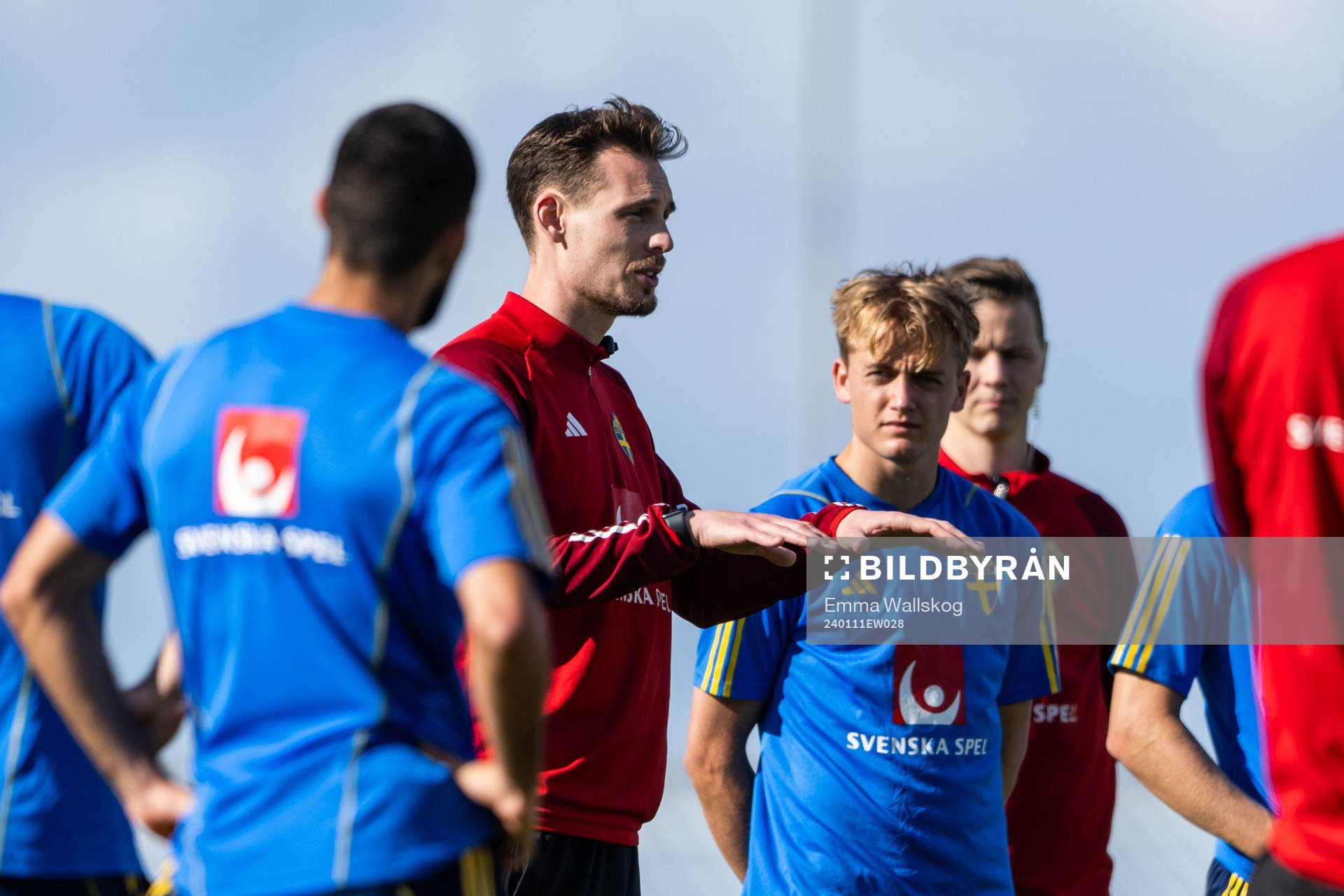 Interim coach Daniel Bäckström of the Swedish men's