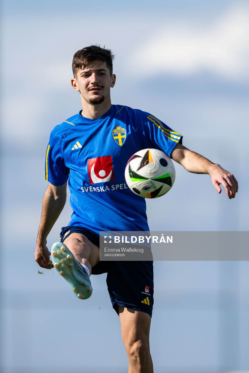 Armin Gigovic of the Swedish men's football national team