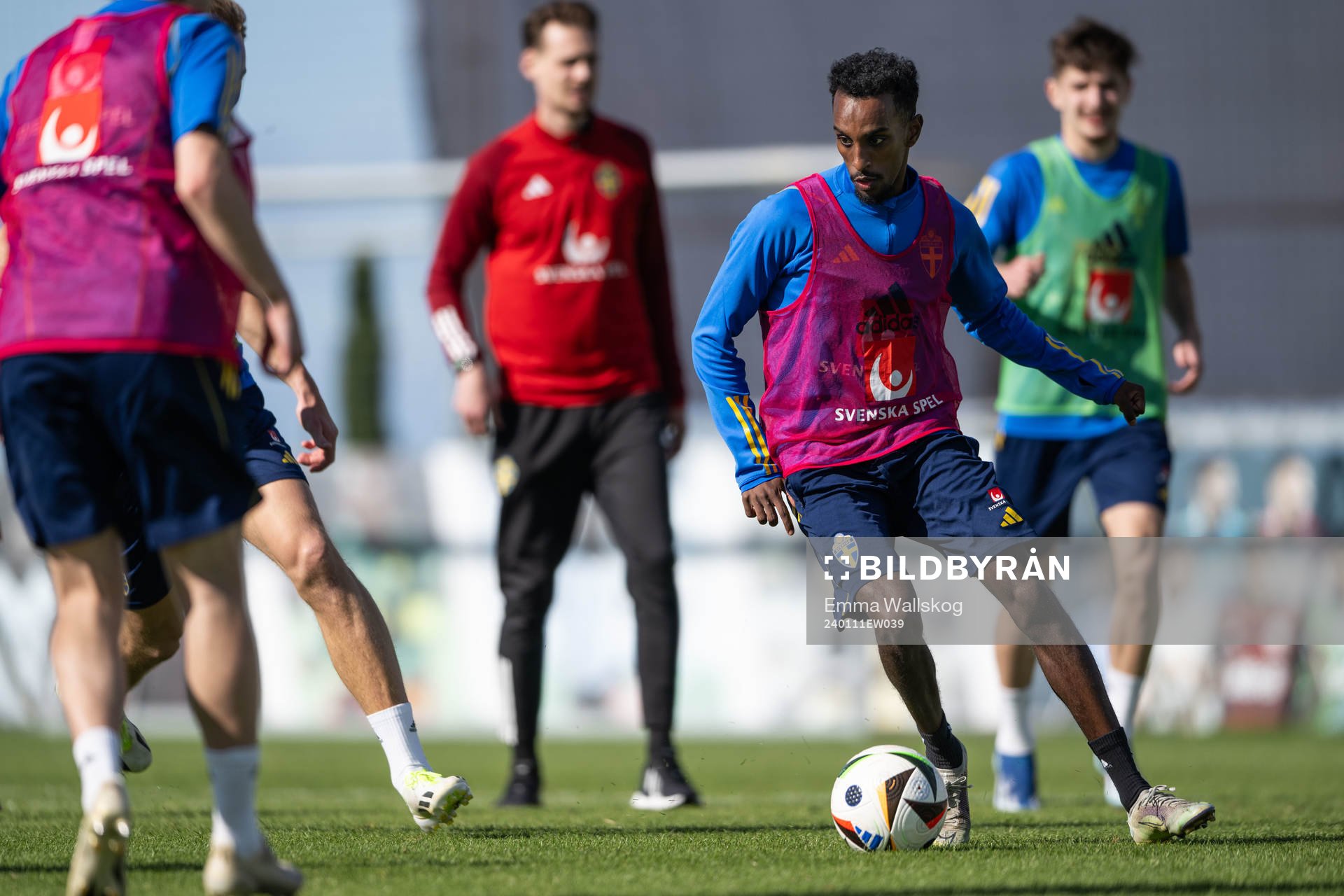 Taha Ali of the Swedish men's football national team at a