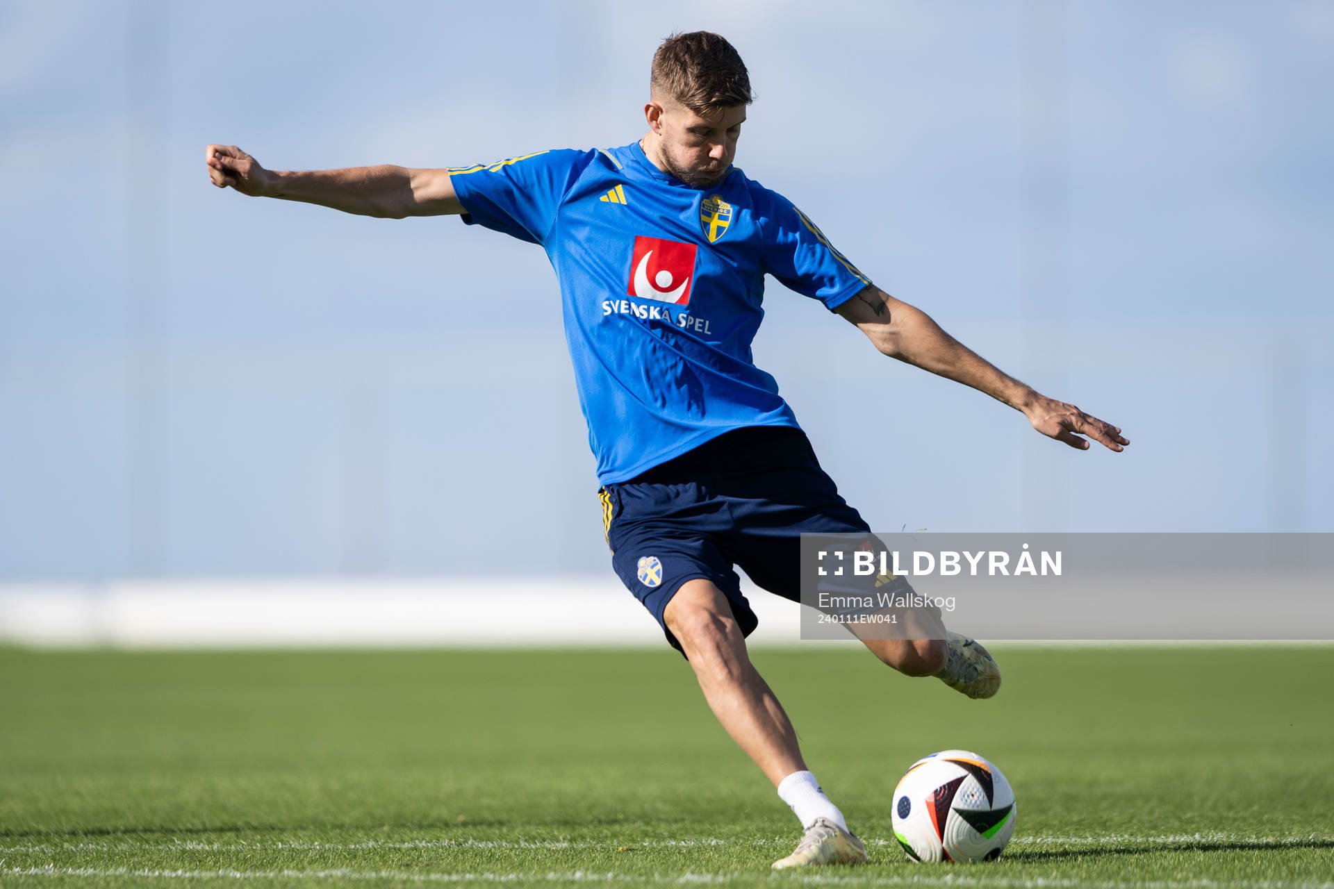 Anton Salétros of the Swedish men's football national team